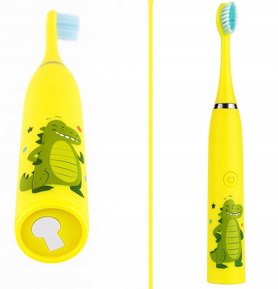 Electric Sonic Toothbrush for Children Yellow + Akcesoria Brand no brand
