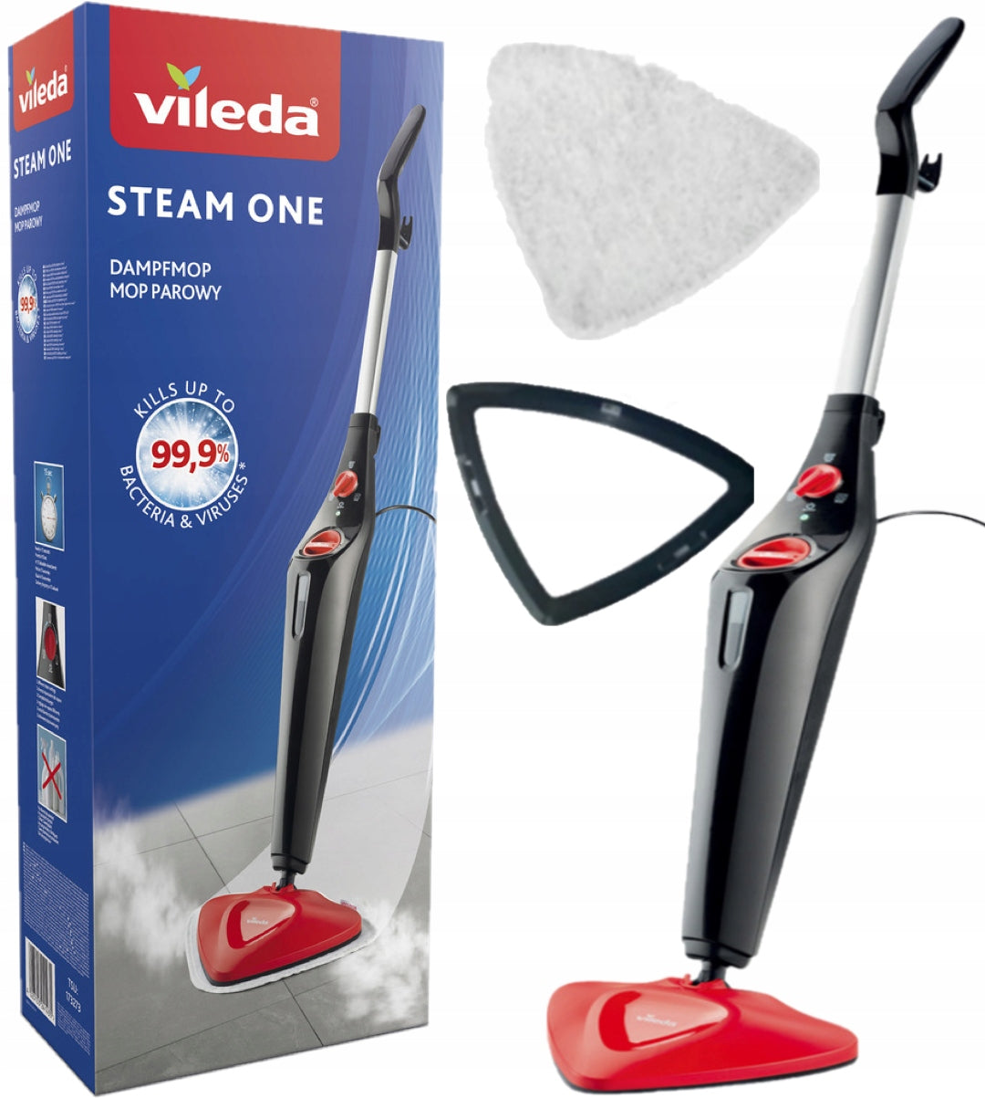 Electric Steam Mop Vileda Steam One + Cartridge