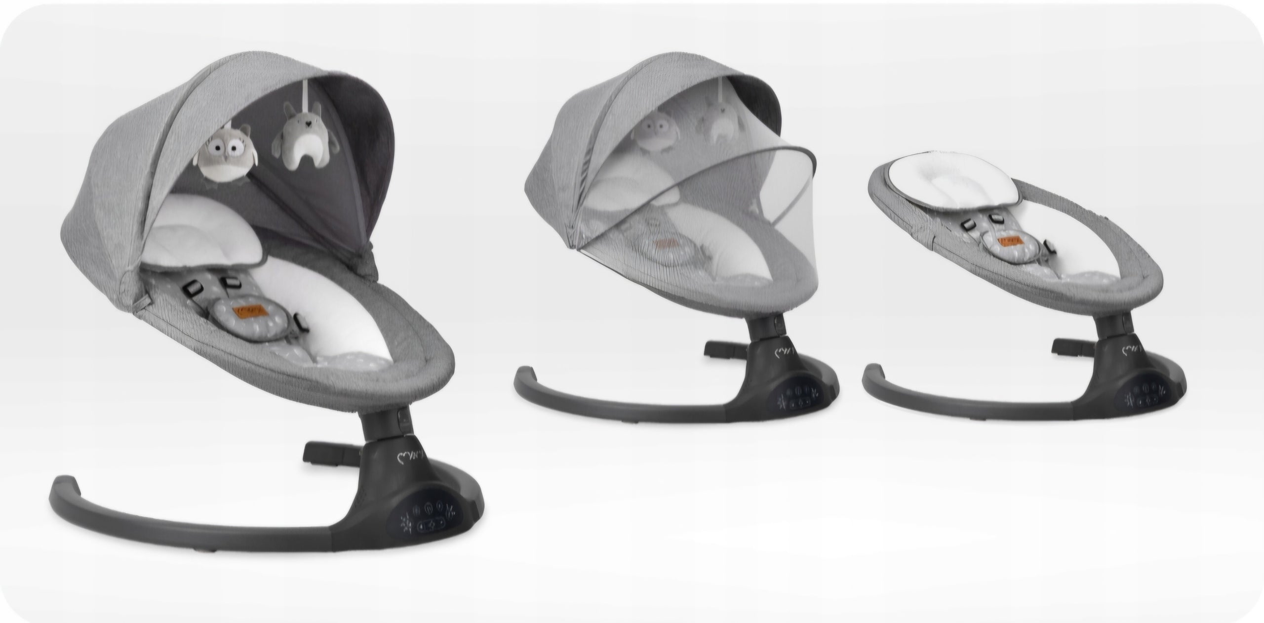 Electric Swing BIOBY Infant Rocker 5 Speeds Remote Control Baldach Packaging status original