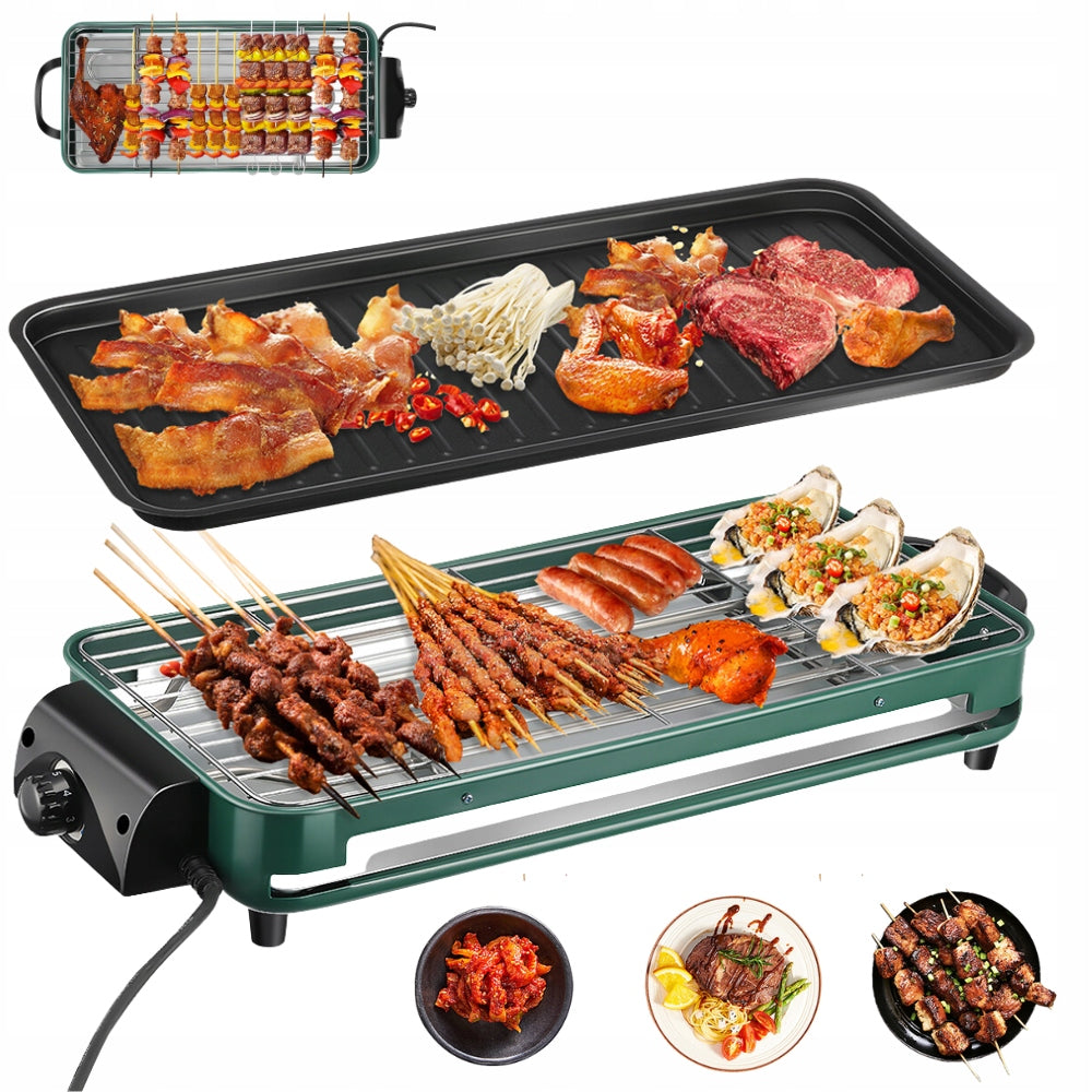 Electric Table Grill 2 in 1 1500 W Table Grill for Indoor Use