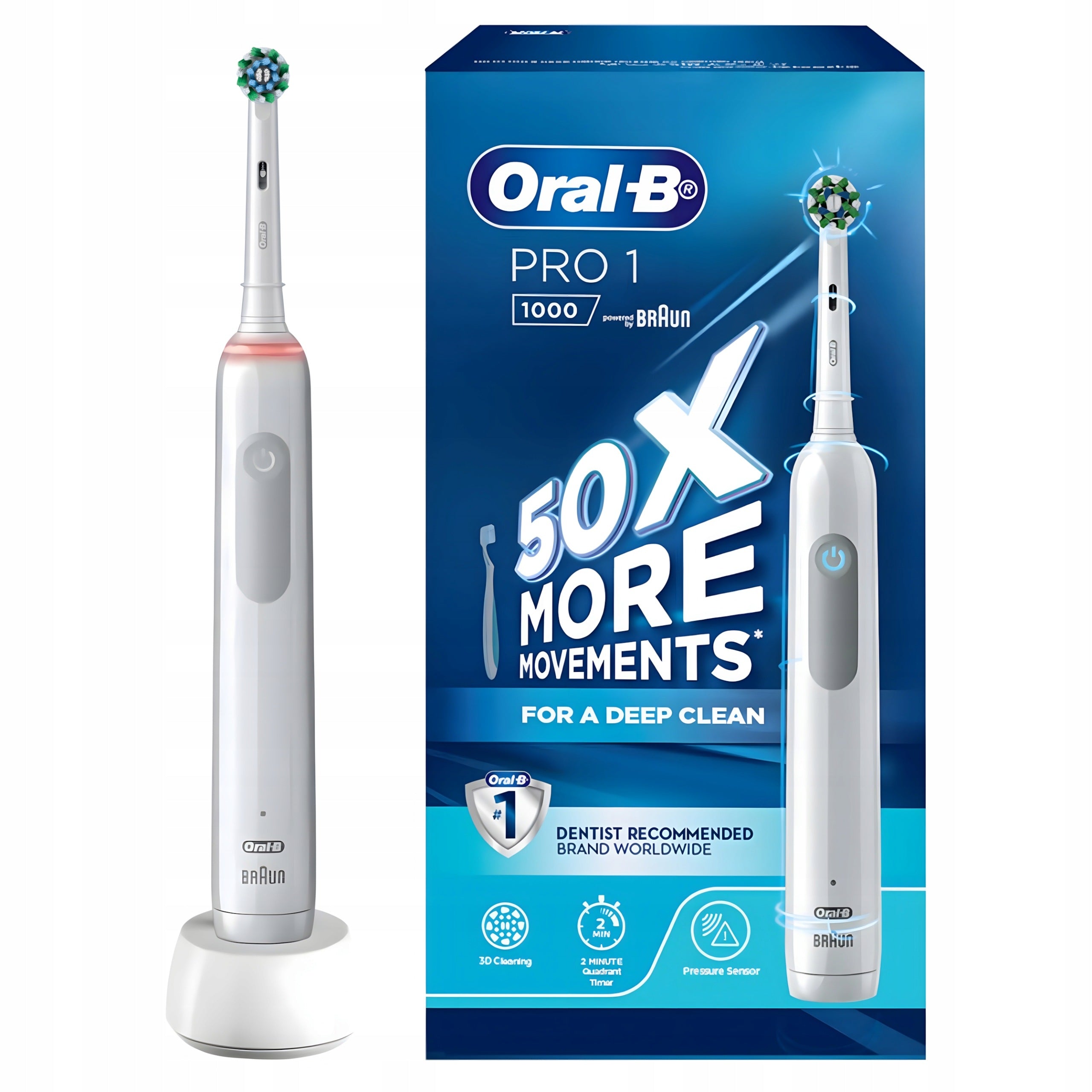 Electric Toothbrush Oral-B Pro Series 1 1000 White