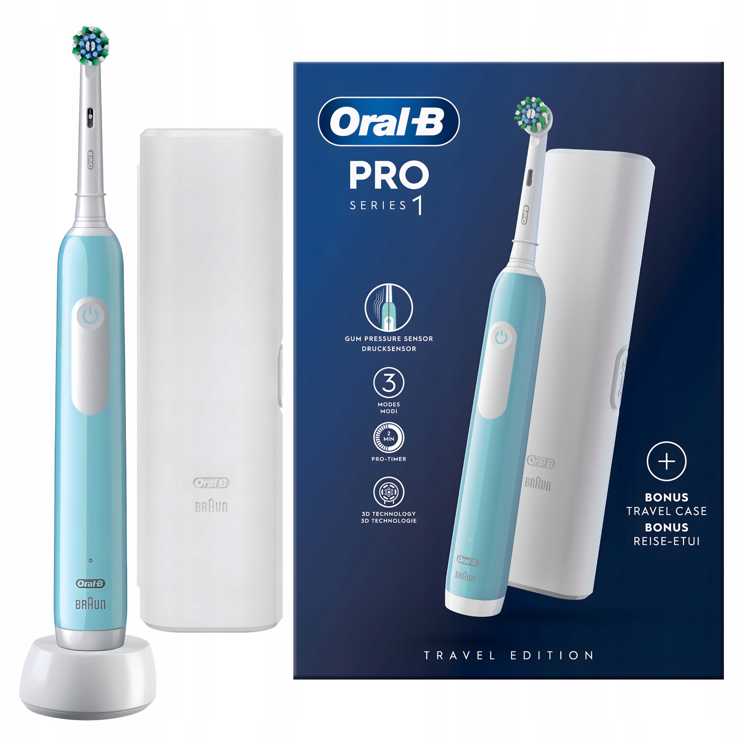 Electric Toothbrush Oral-B Pro Series 1 Blue with Case