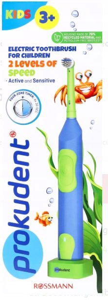 Electric Toothbrush PROKUDENT KIDS 3+ for children blue EAN (GTIN) 4047196042212