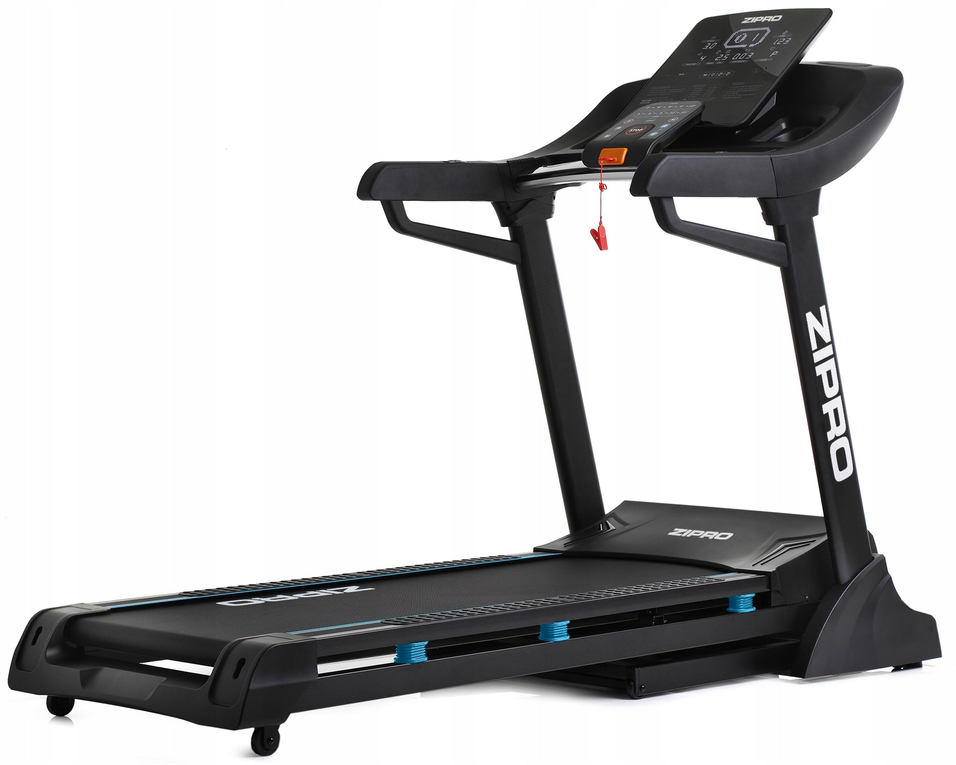 Electric Training Treadmill Folding Shock Absorption Belt Adjustment - Zipro
