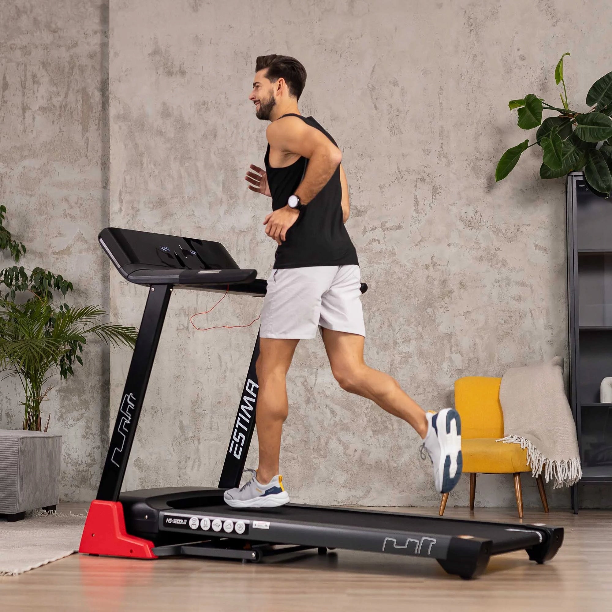 Electric Treadmill 3HP Home Folding Angle Adjustment Shock Absorption 20km/h Packaging status original