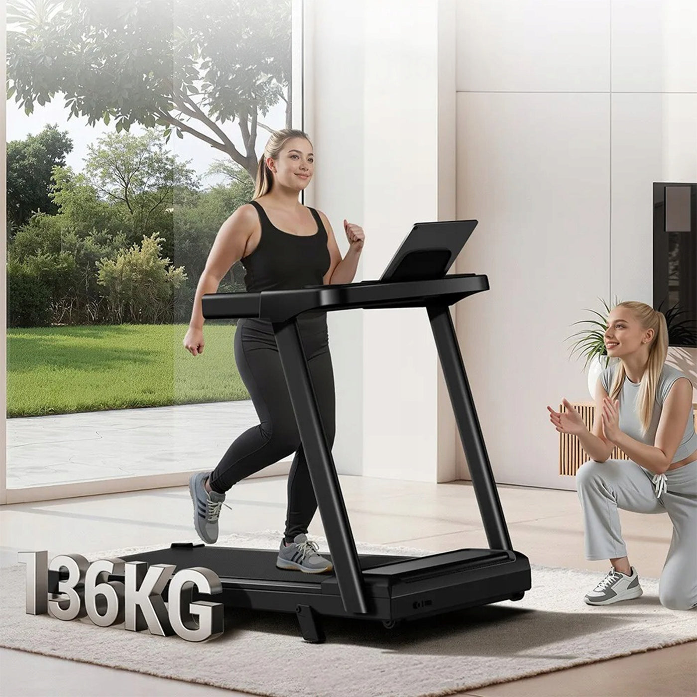 Electric Treadmill Folding 12% Slope 136kg Motor 3.0HP Home Quiet Kind electric