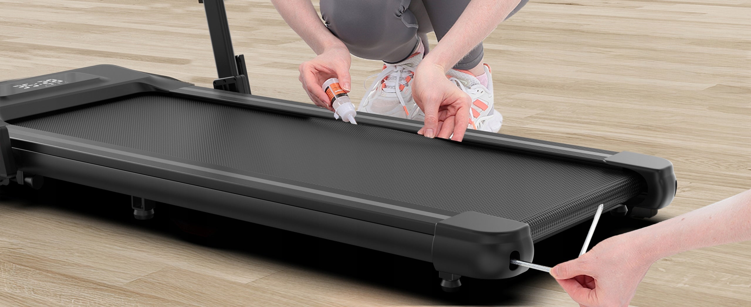 Electric Treadmill Folding Flat 15 km/h Bluetooth Slope 120 kg Measurements training duration distance speed burned calories
