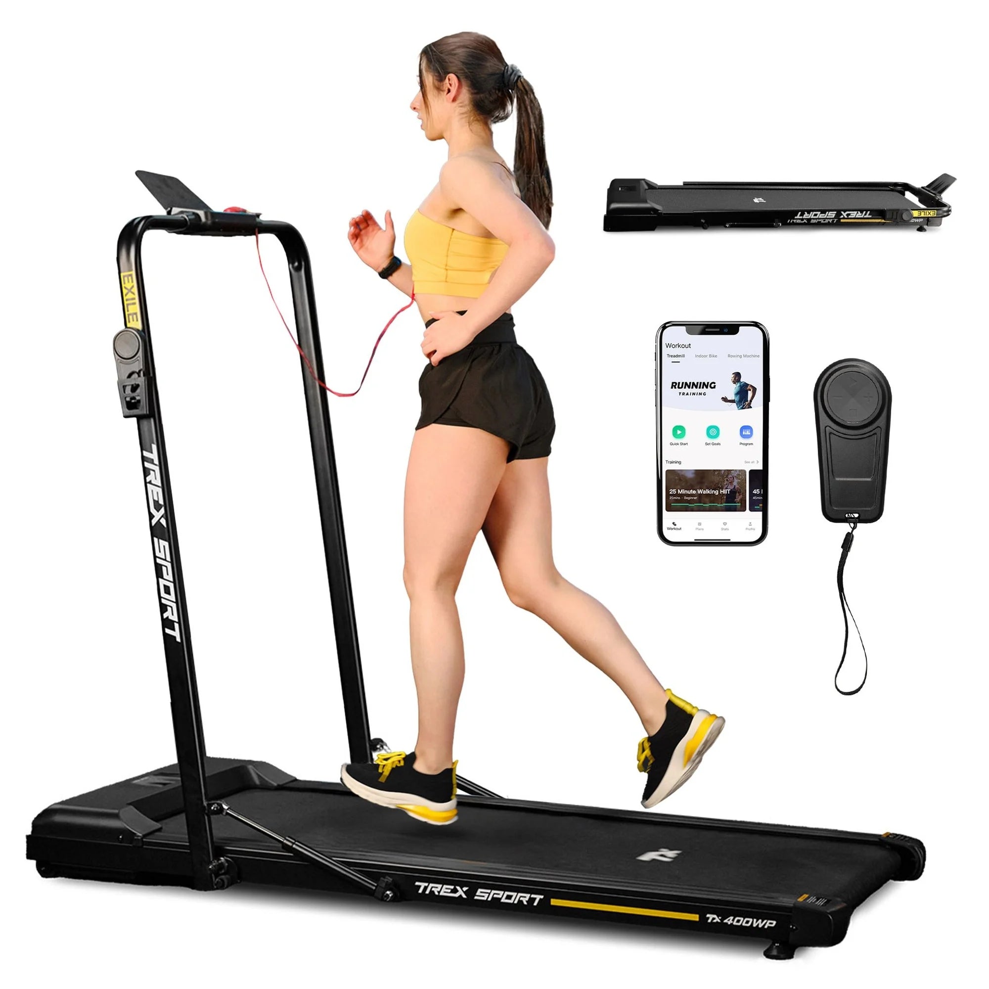 Electric Treadmill Folding Home Under Bed 1-12 km/h EXILE TREX SPORT