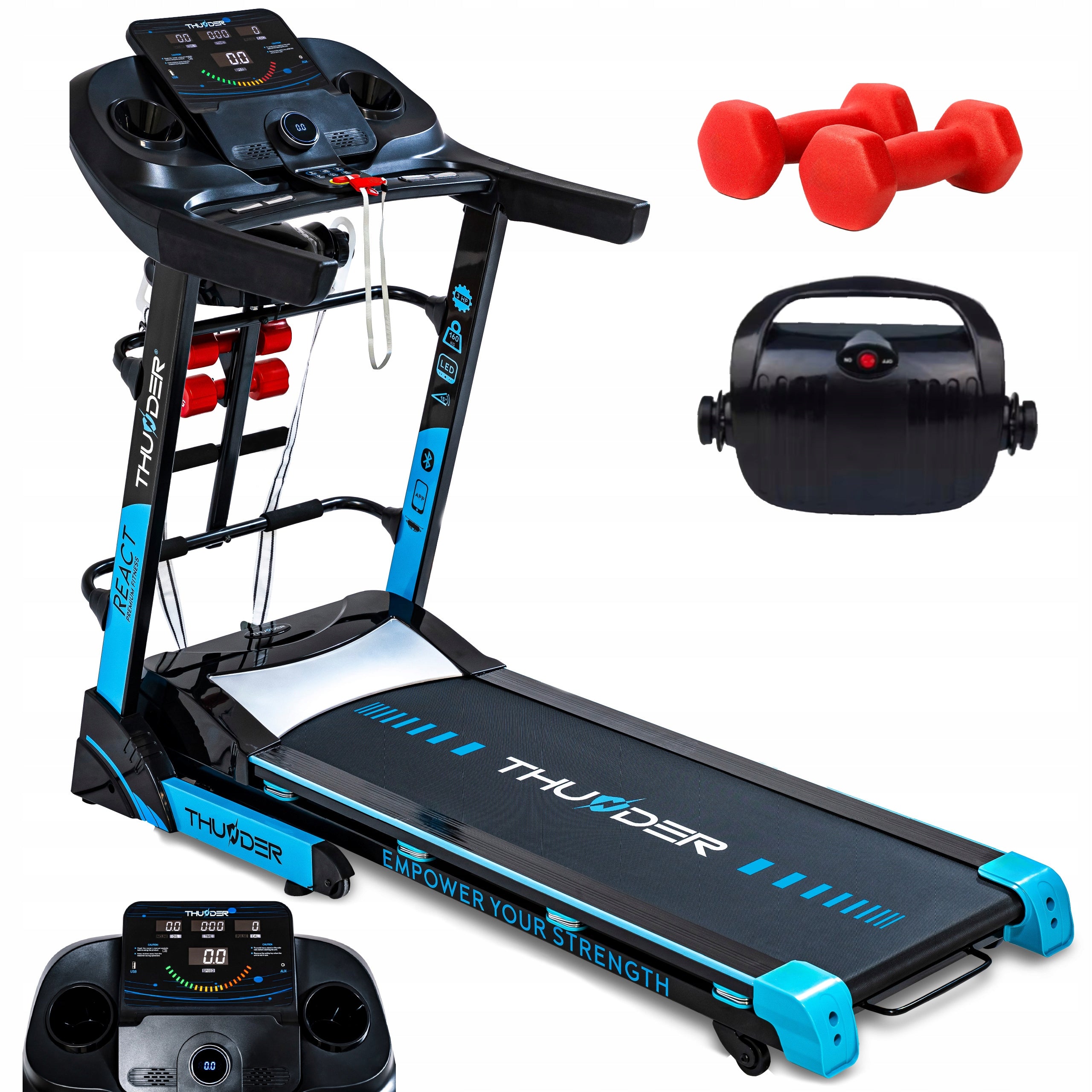 Electric Treadmill Folding Household 18 km Slope Angle REACT-DS THUNDER