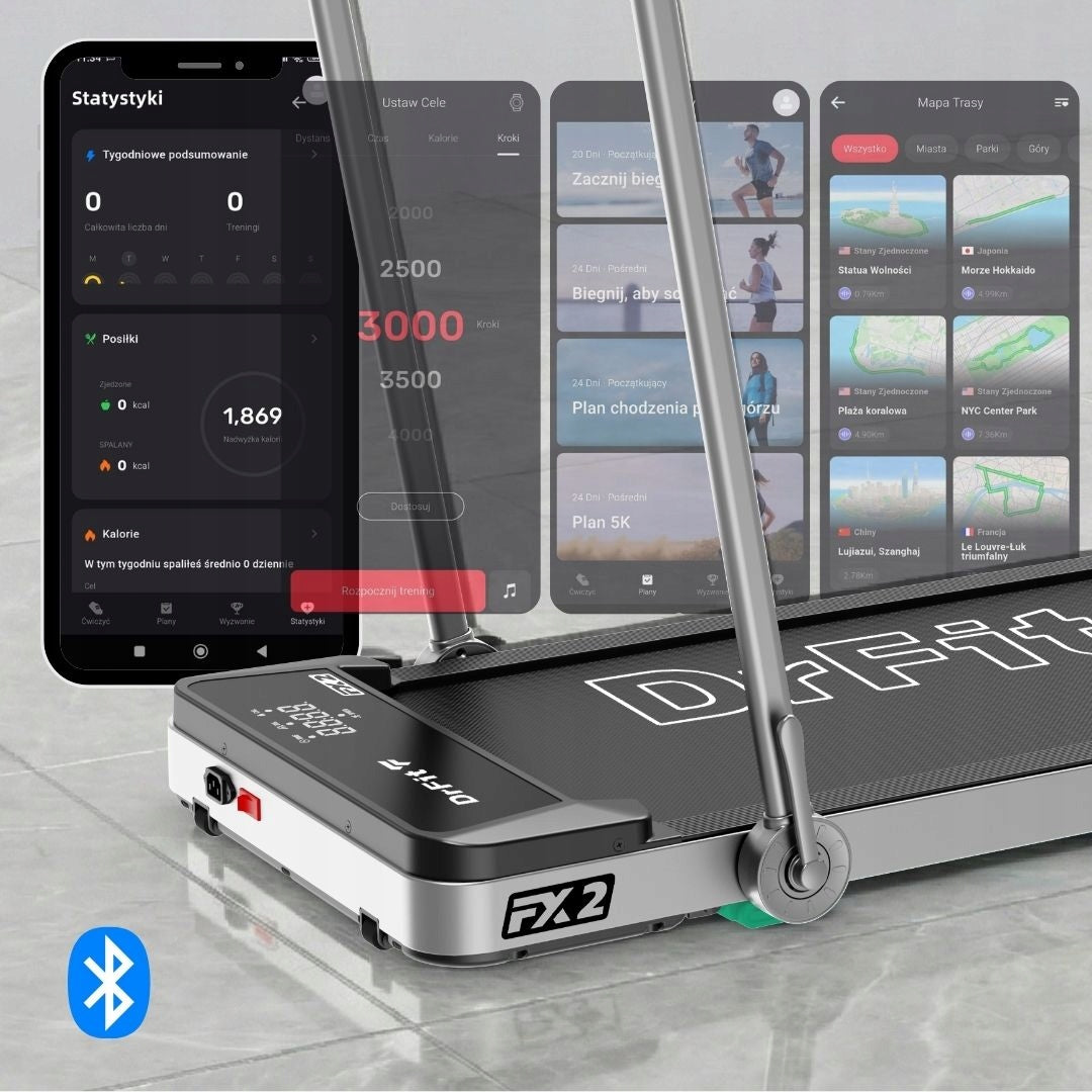 Electric Treadmill for Fitness Walking Pad Home Treadmill Up to 10 KM/H DrFit Maximum user weight 110 kg