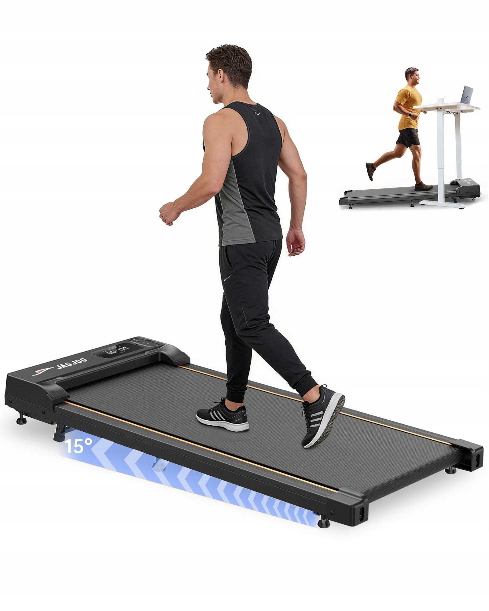 Electric Treadmill for Home 1-6km/h 15° Incline+ Remote Control T31