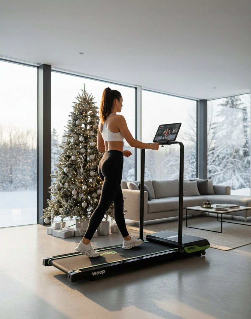 Electric Treadmill with Vibration Platform 2in1 Folding Under Bed WEEP VIBE Maximum user weight 100 kg
