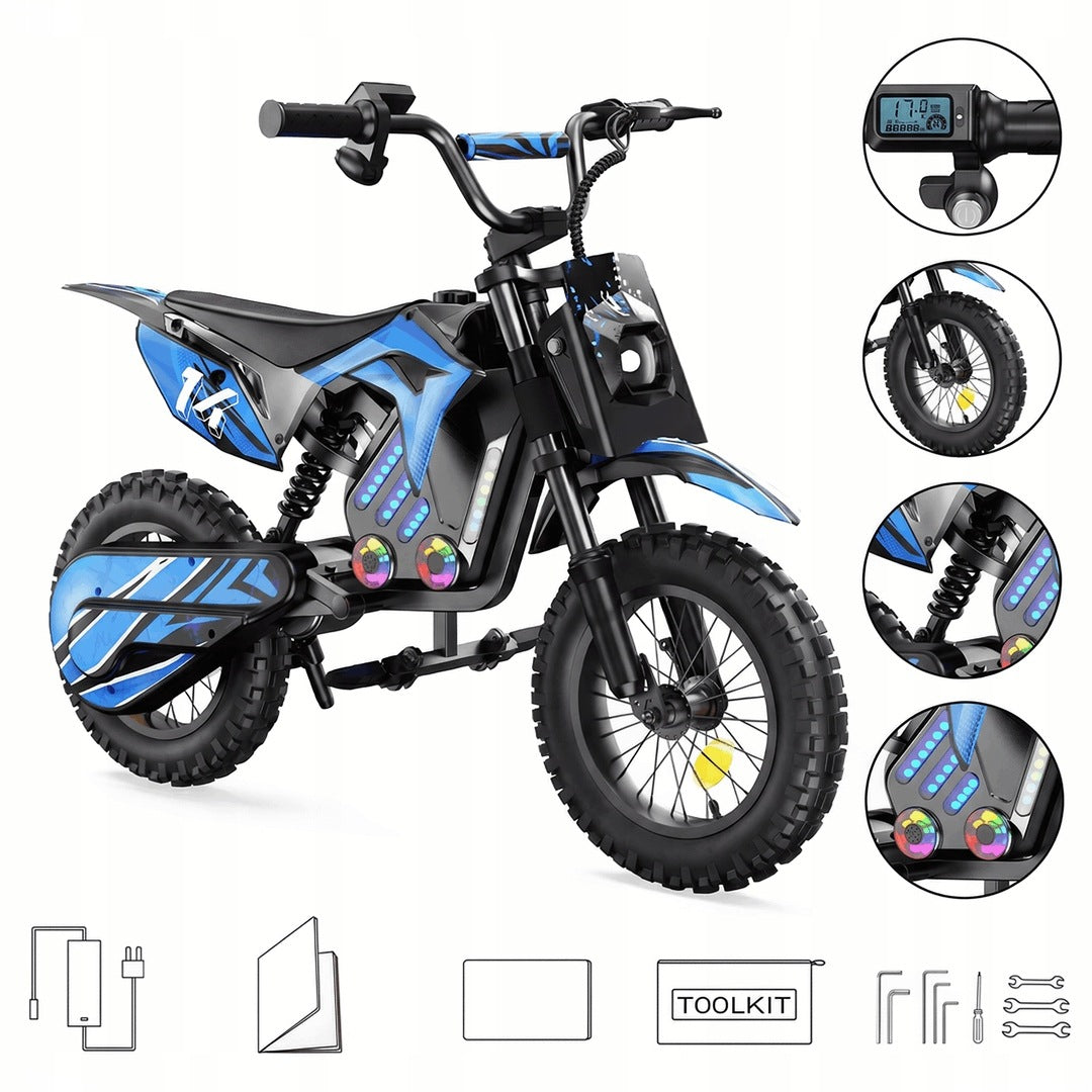 Electric Vehicle Cross for Children iScooter A14 500W 36V Blue