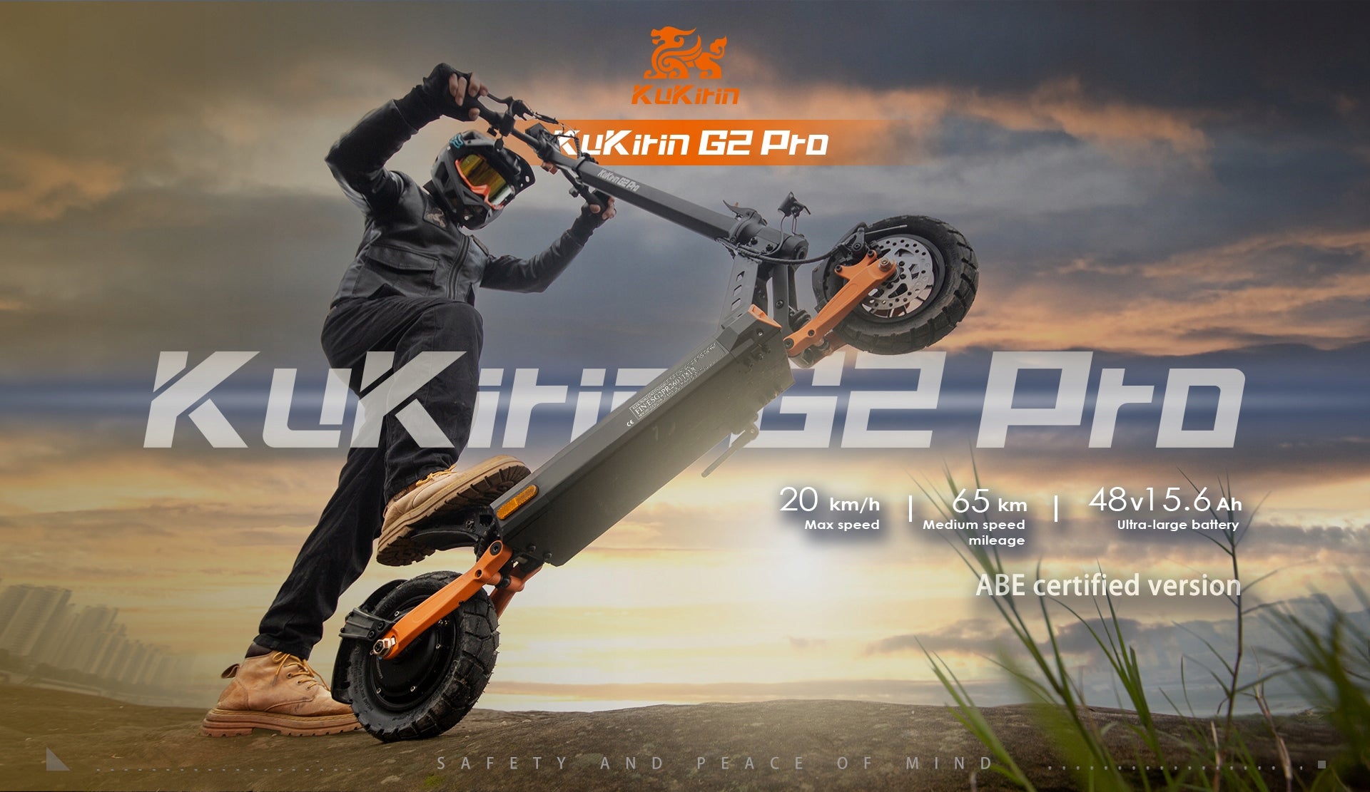 Electric Vehicle KuKirin G2 Pro-ABE 500W 20KM/H 48V 15.6Ah 65KM 9" PL+Gift Manufacturer code KuKirin G2 Por-ABE G2 G2PRo G3 G3PRo X1 T3