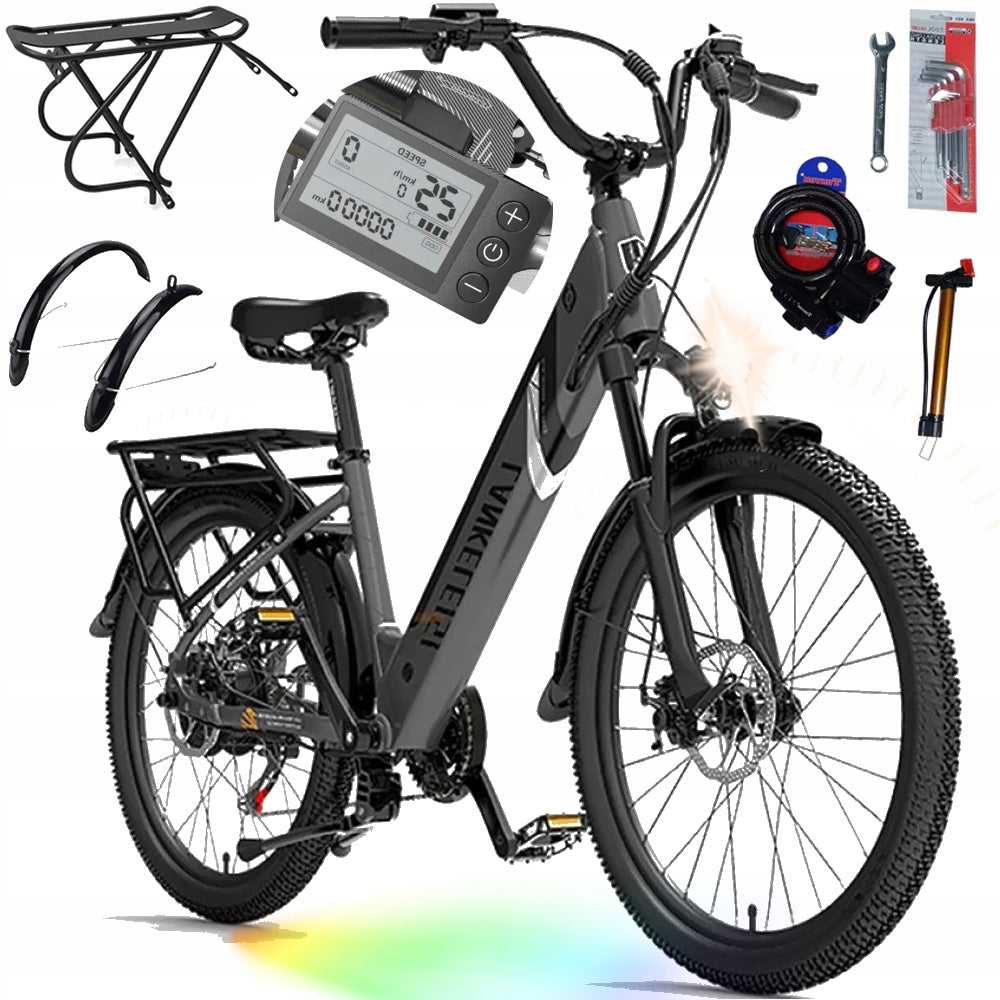 Electric Vehicle LANKELEISI ES500 PRO 750W 35KM/H 130KM 24" 48V