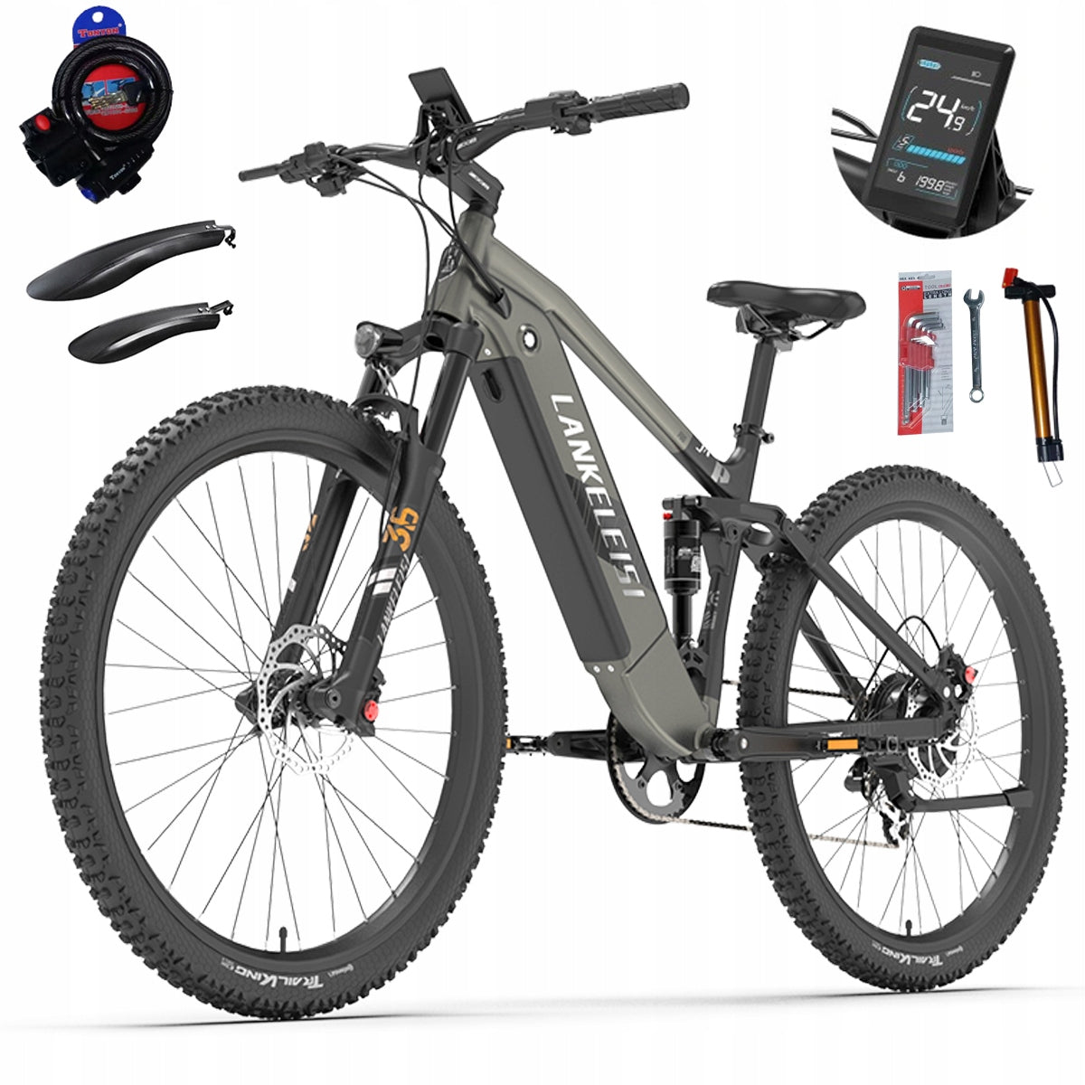 Electric Vehicle LANKELEISI RX600PRO Samsung 20AH 1000W 150KM 29" PL Manufacturer code LANKELEISI RX600PRO 150KM 29"