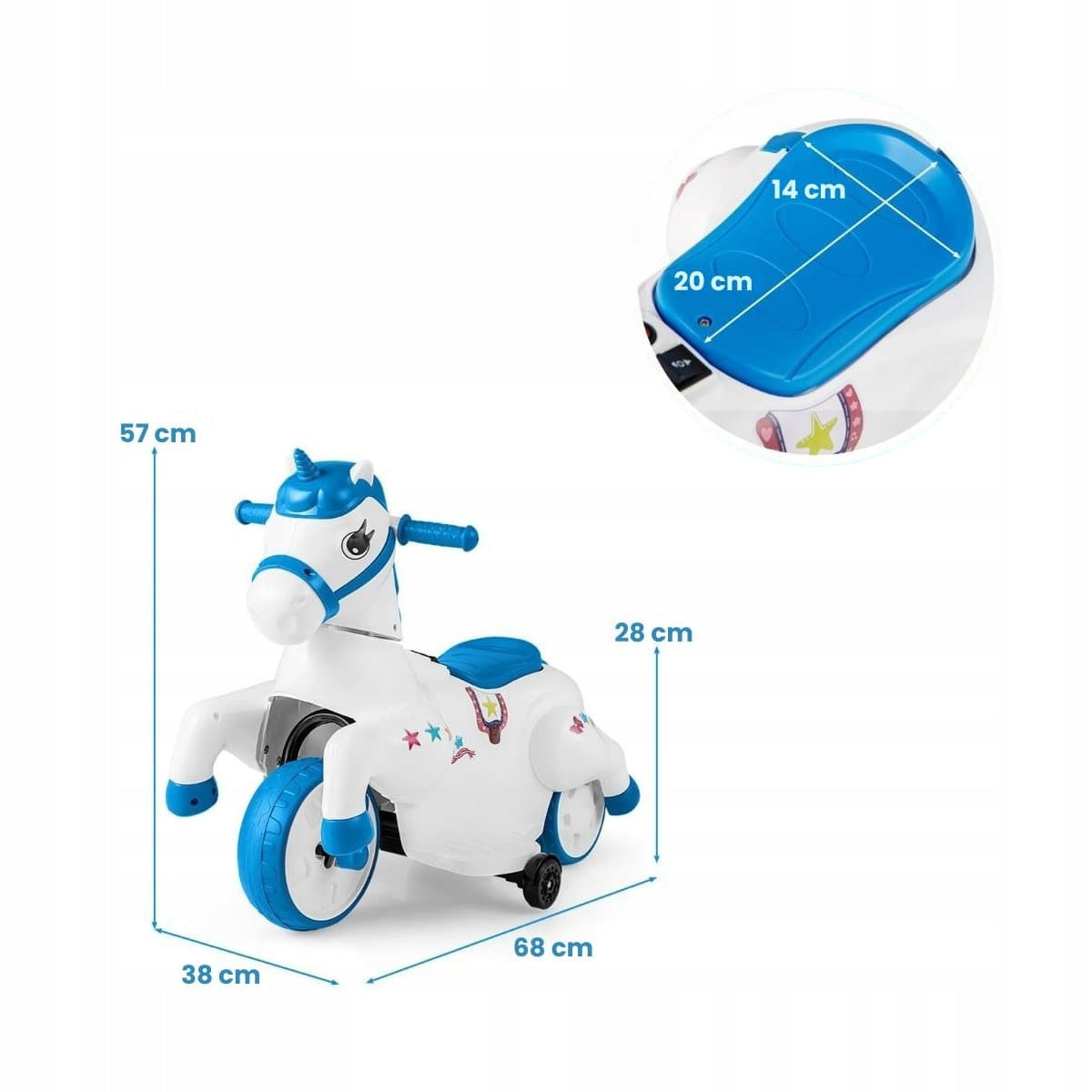 Electric Vehicle for Kids Unicorn Rider Brand Costway