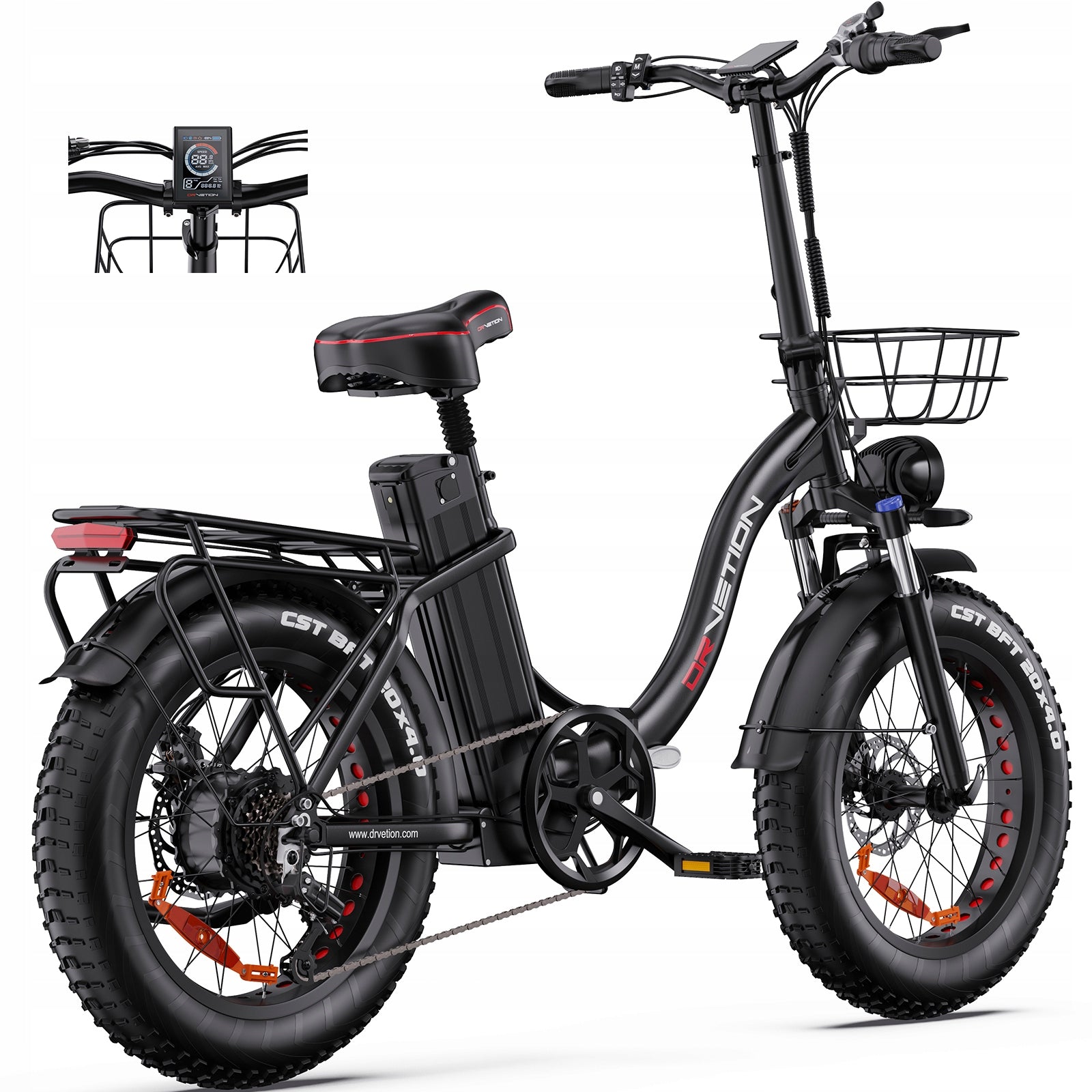 Electric Vehicles Drvetion CT20 hydraulic brakes 1000W Samsung 15AH 45KM/H