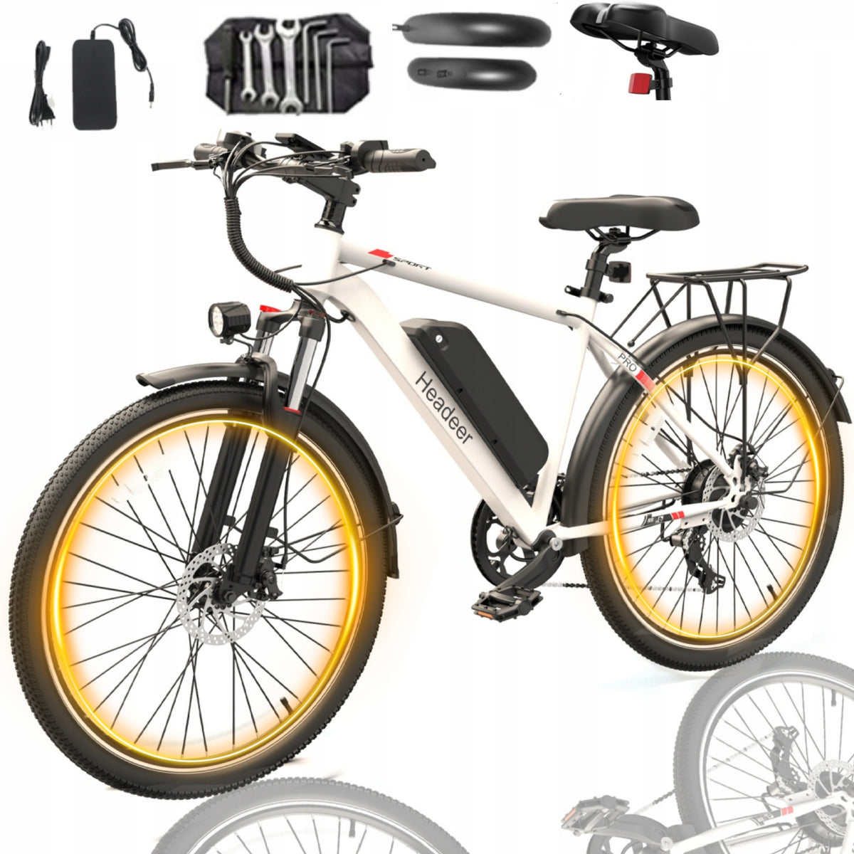 Electric Vehicles HEADEER male/female 500W 48V 13,5Ah 35km/h 80KM 26" Foldability partially assembled, calibrated