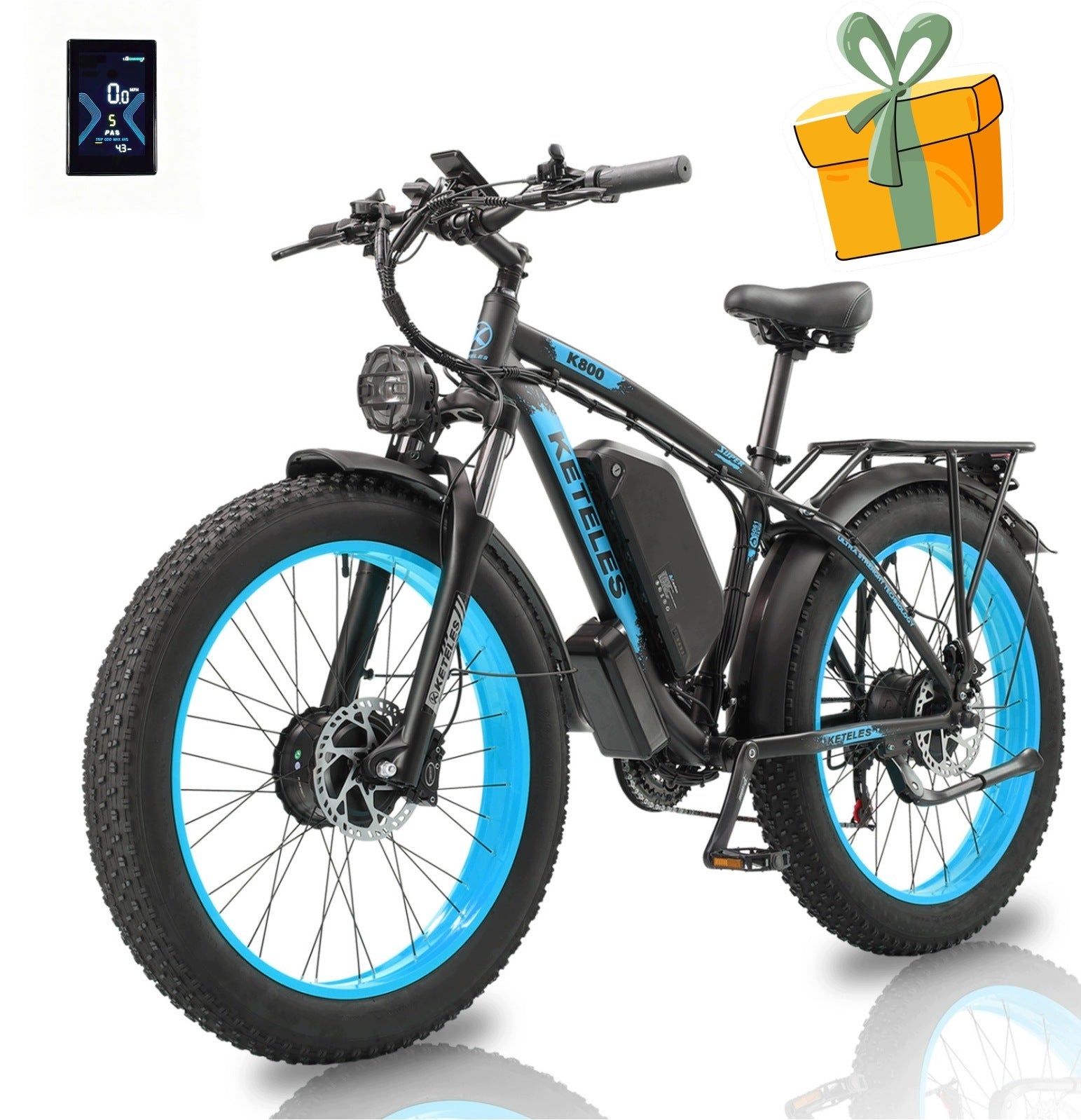 Electric Vehicles K800 Plus 4000W 52V32AH Dual motor hydraulic brakes 26"*4