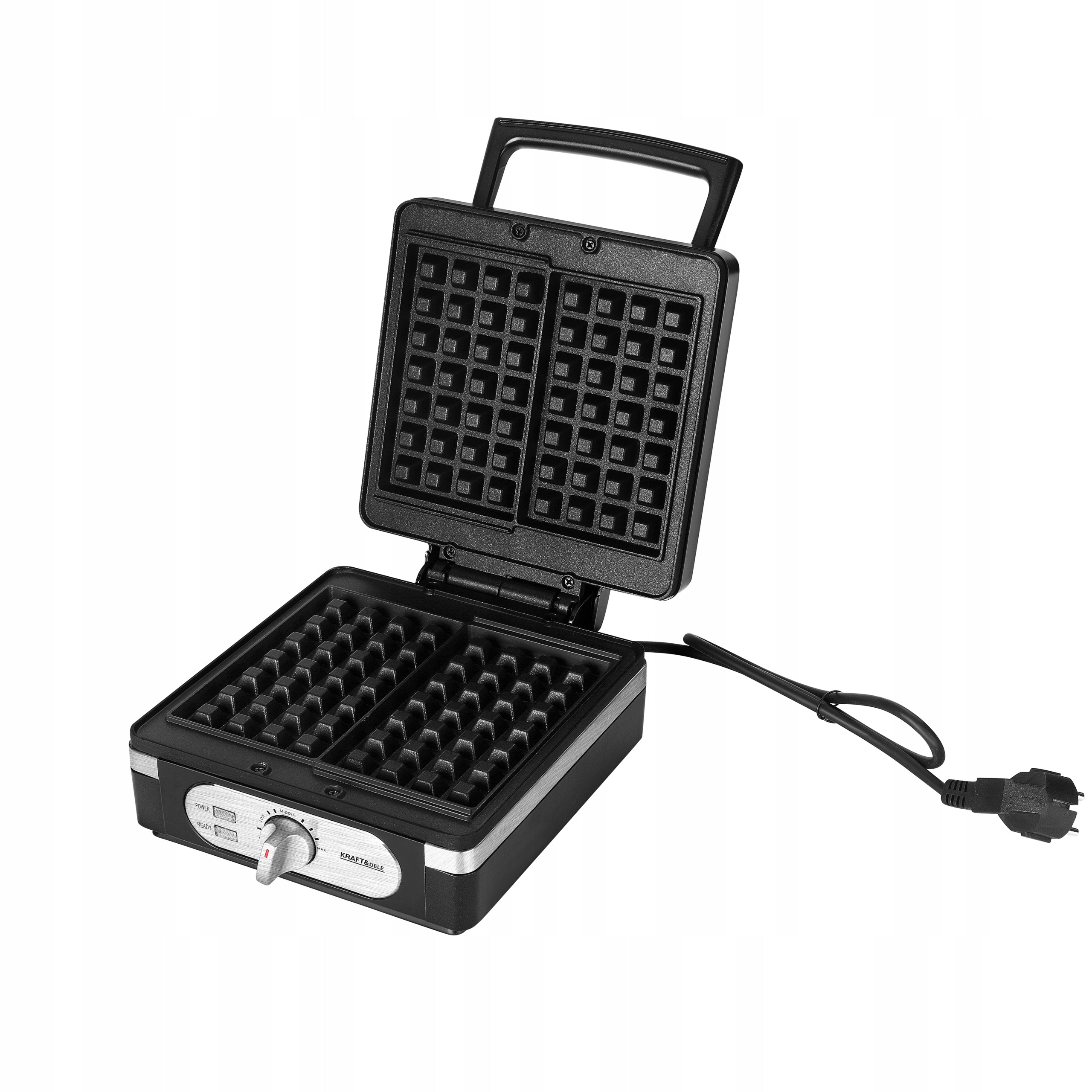 Electric WAFFLE IRON fast heating with temperature control 2000 W