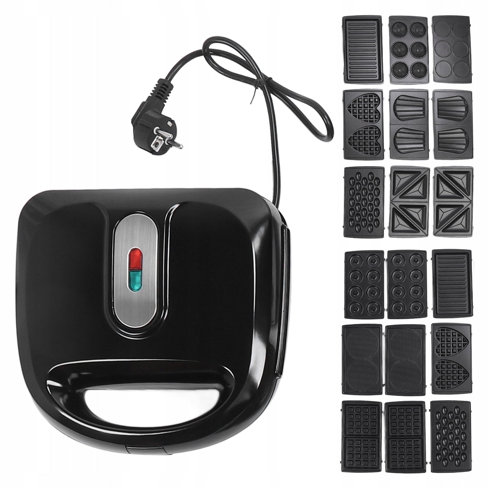 Electric Waffle Maker, Electric Sandwich Toaster Multifunctional Cheater Model 0905YXRH