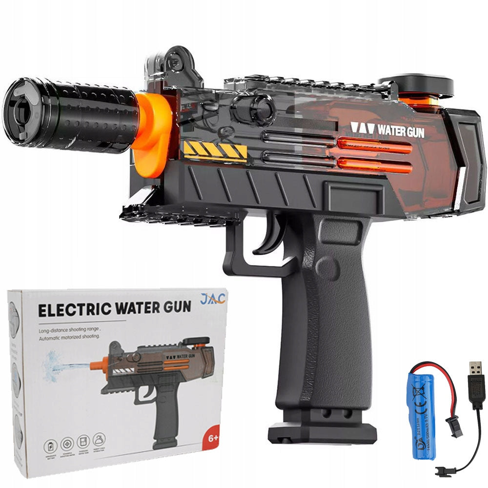 Electric Water Gun Automatic LED FLAME EFFECT Strong Black