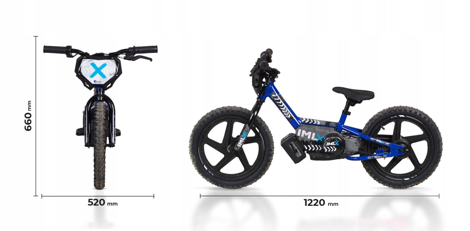 Electric balance bike IML X 16'' white Kid's age 6+ years