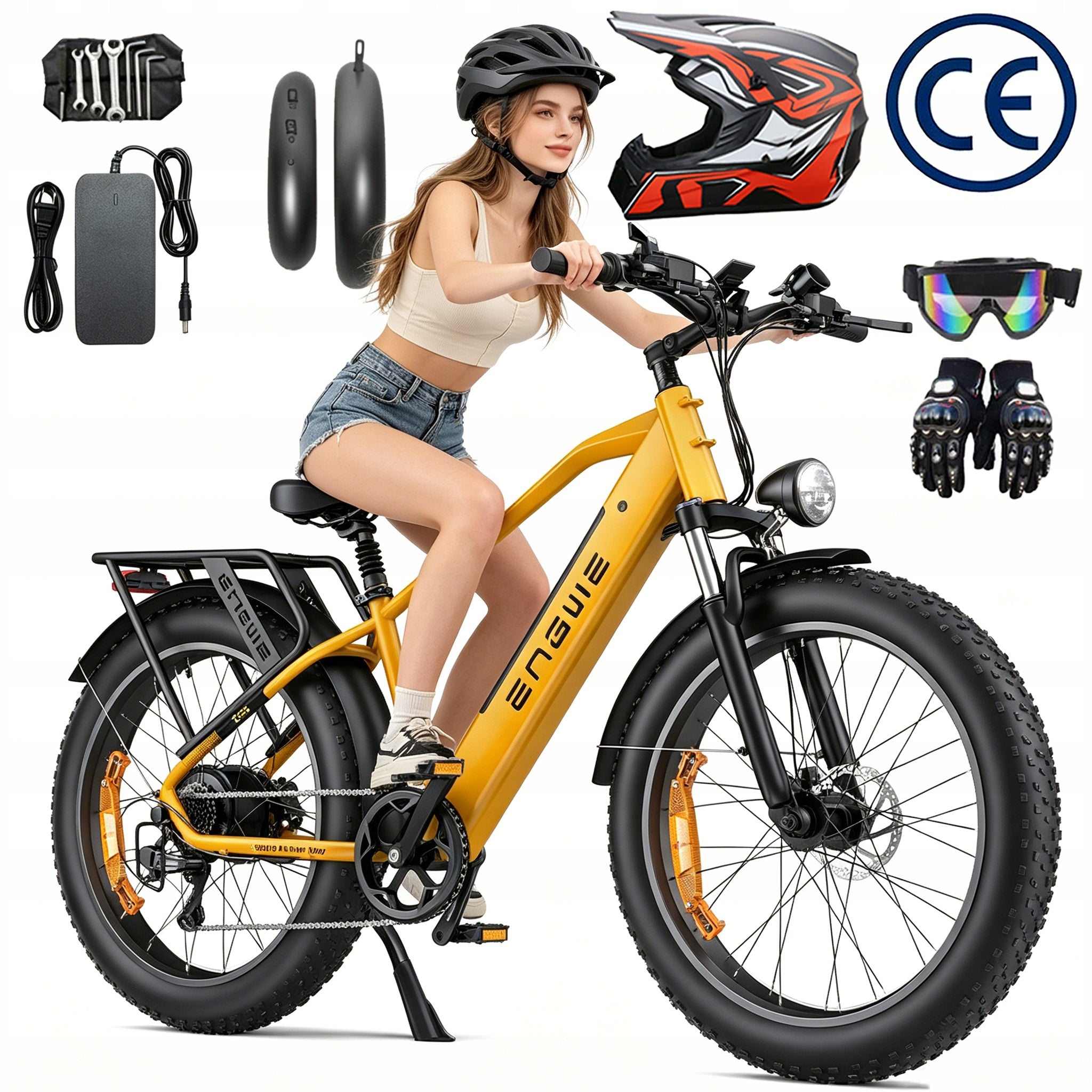 Electric bicycle Engwe E26 250 W 48V 16Ah Range 140 km Wheels 26'' Gift*3