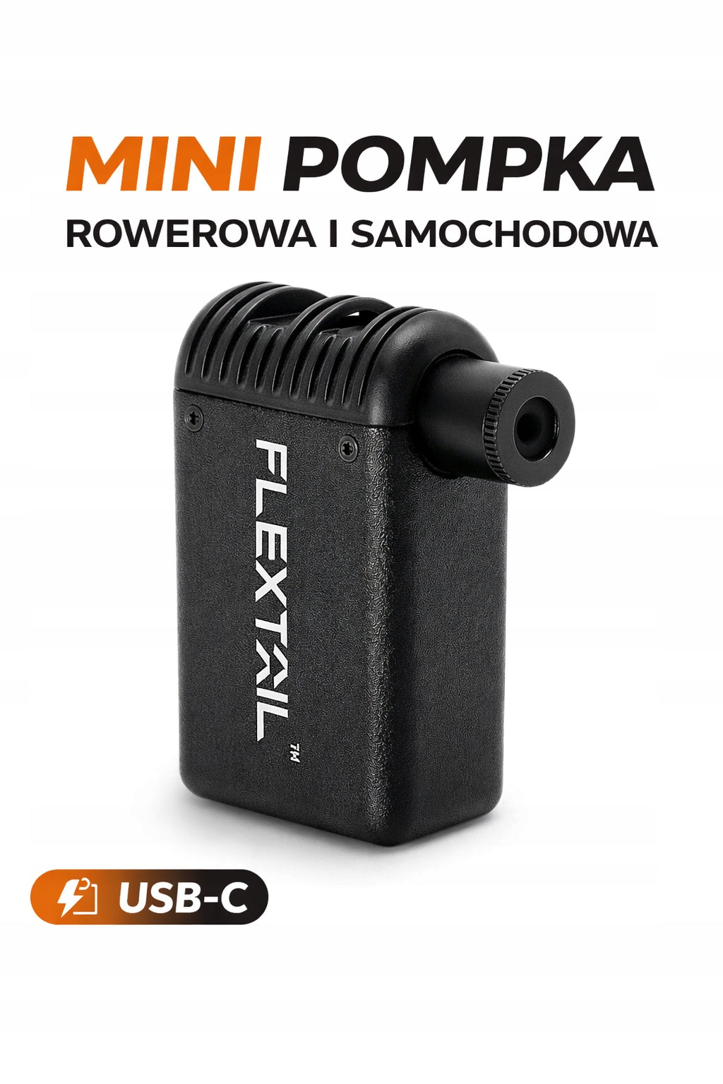 Electric bicycle pump Flextail Tiny Bike PRO compressor USB-C 100 PSI