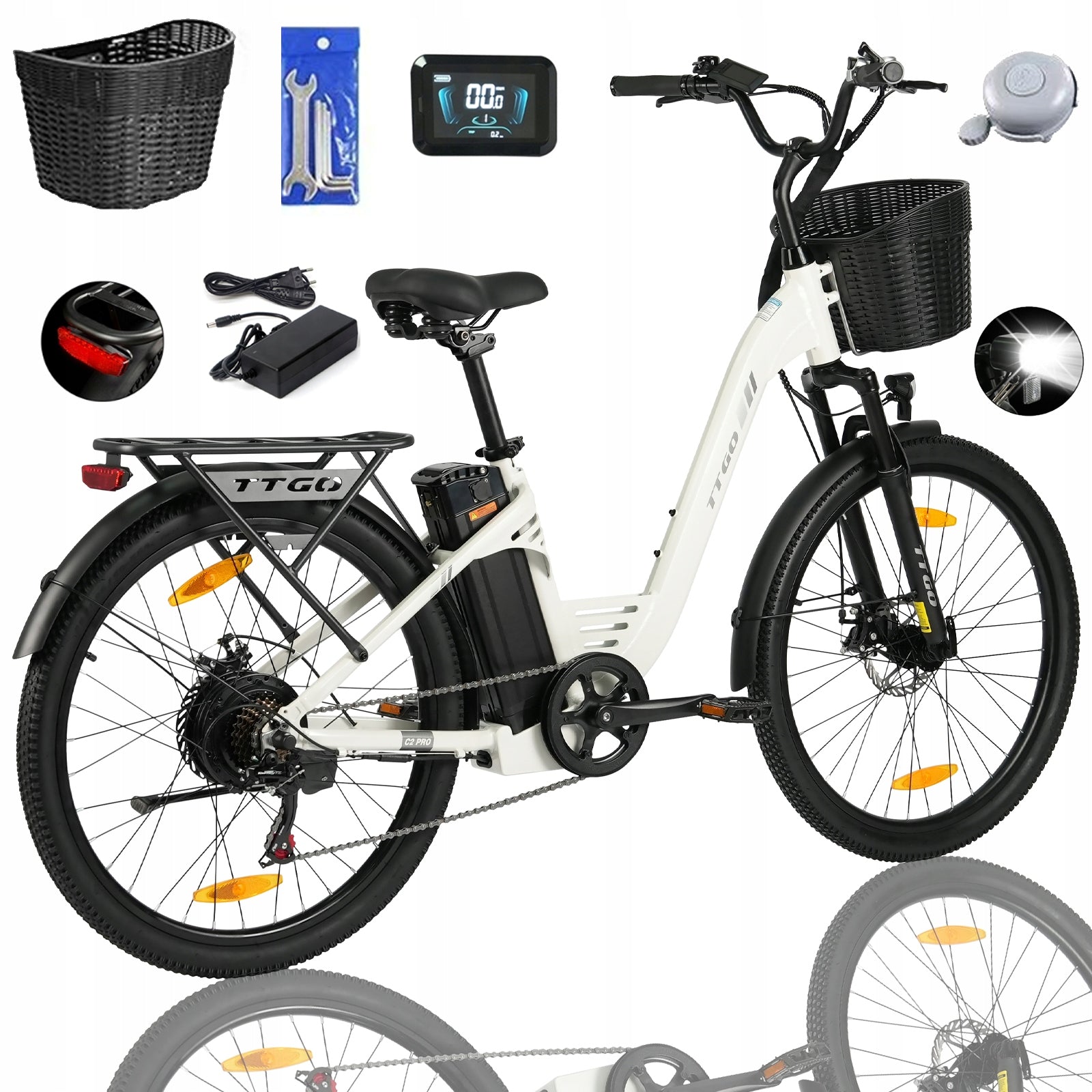 Electric bicycles for adults TTGO C2 Pro 250W 52NM 18AH 25KM/H 120HP EU