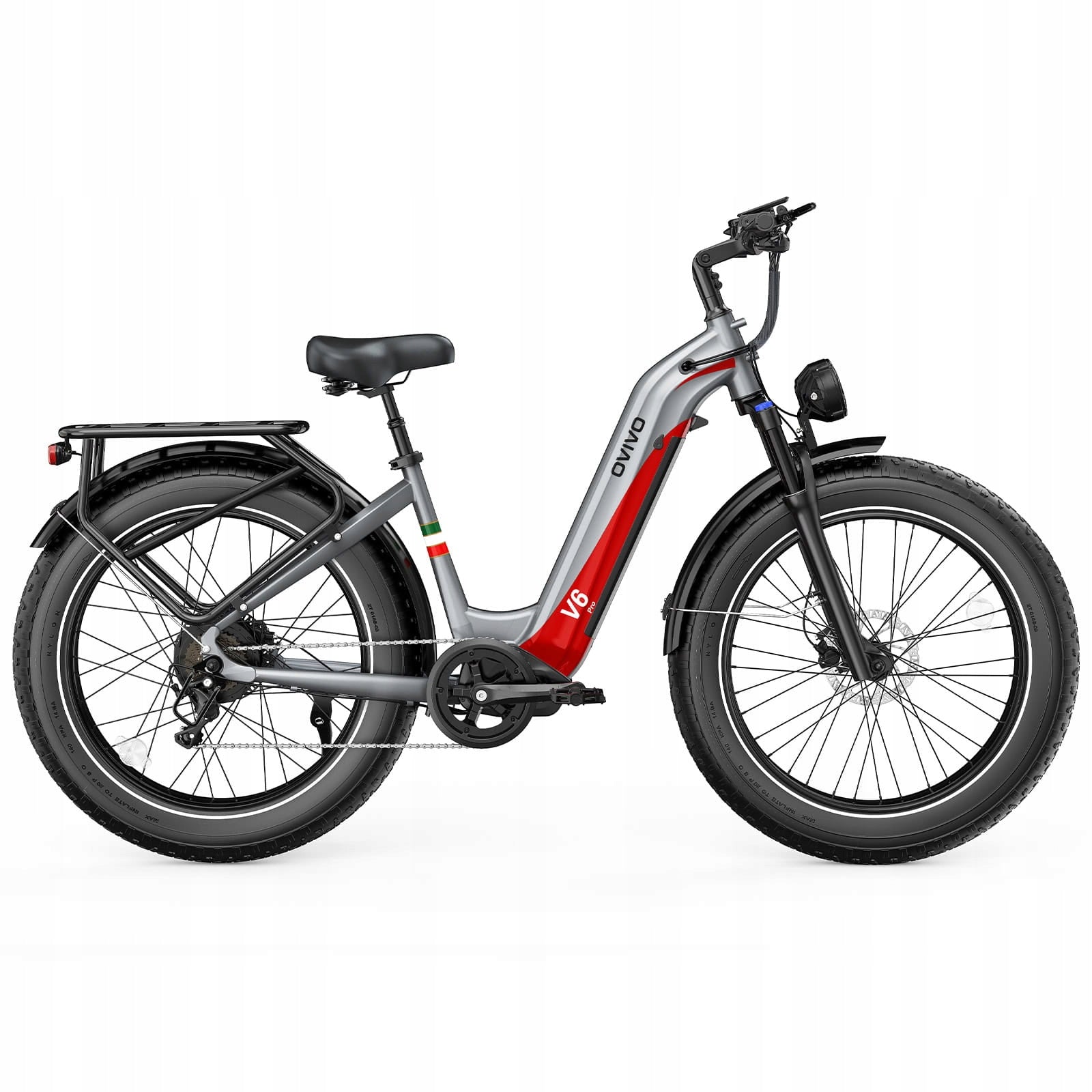 Electric bike OVIVO V6 PRO grey Foldability partially assembled, calibrated