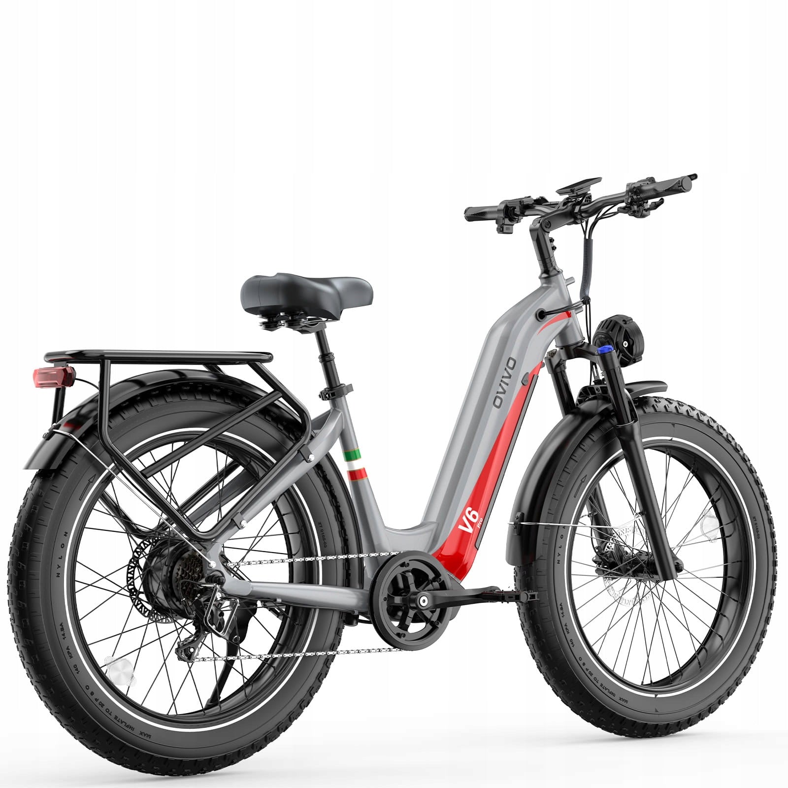 Electric bike OVIVO V6 PRO grey Packaging status original