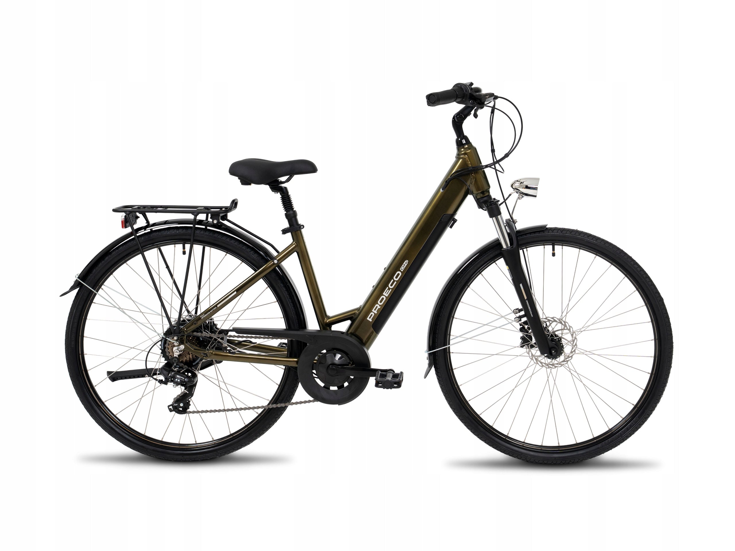 Electric bike PROECO EASY 374WH green M trunk