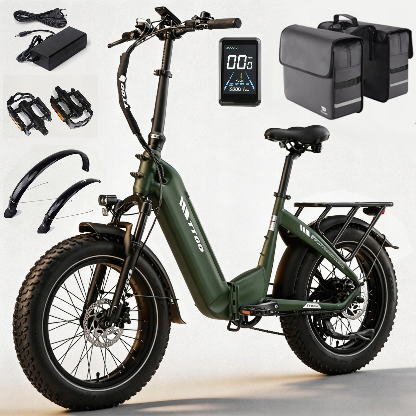 Electric bike TTGO F6 Boost 250W 48V 18AH 25km/h 150HP Oil brake