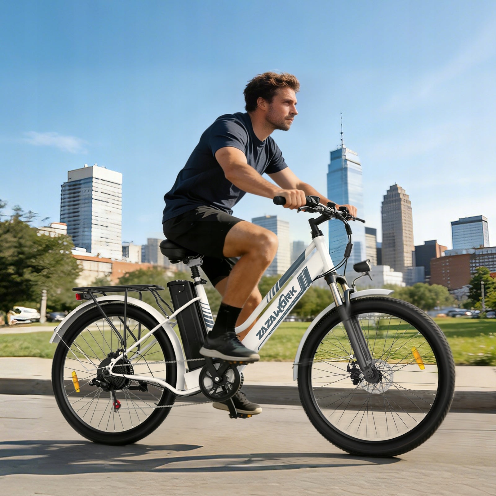 Electric bike ZAZAWORK C26 PRO 250W 36V720WH 120KM 26'' Shimano7 Model ZAZAWORK C26 PRO 250W 36V 20AH 720WH Shimano7