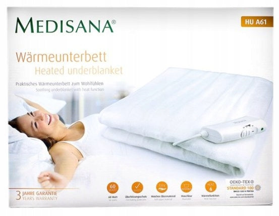 Electric blanket 150 x 80 cm white TRAVEL Packaging status original