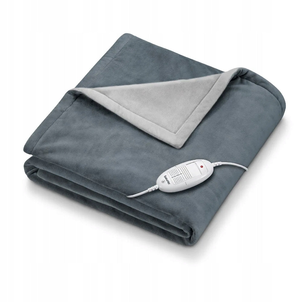 Electric blanket Beurer grey 130 x 180 cm HD 75 Cosy Dark Grey Medical device no