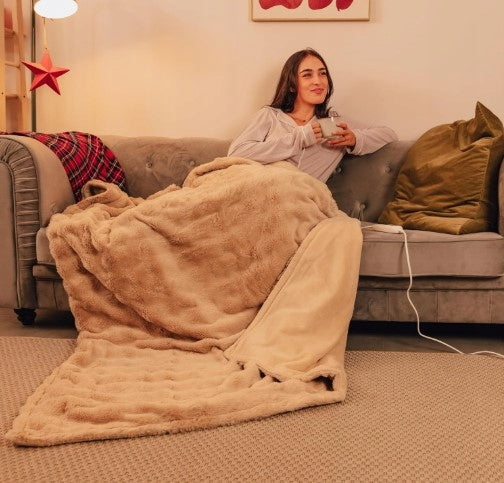 Electric blanket Cecotec Manta elétrica HeatConfort coral (180 x 130) Brand Cecotec
