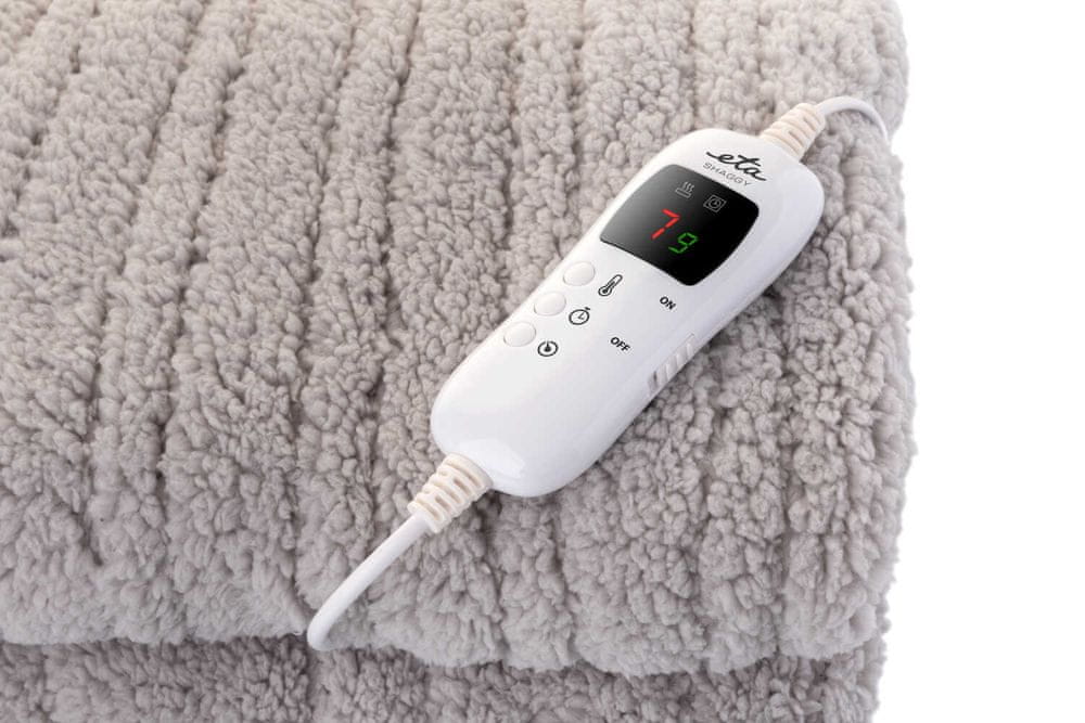 Electric blanket ETA Shaggy 432590000 Color gray