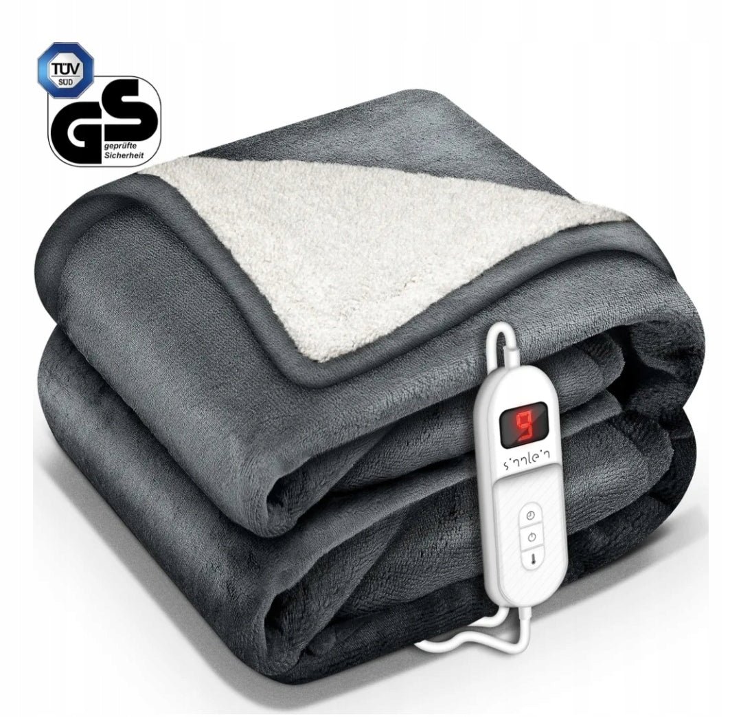 Electric blanket Fleece sinnlein WHD039 180x130cm GREY