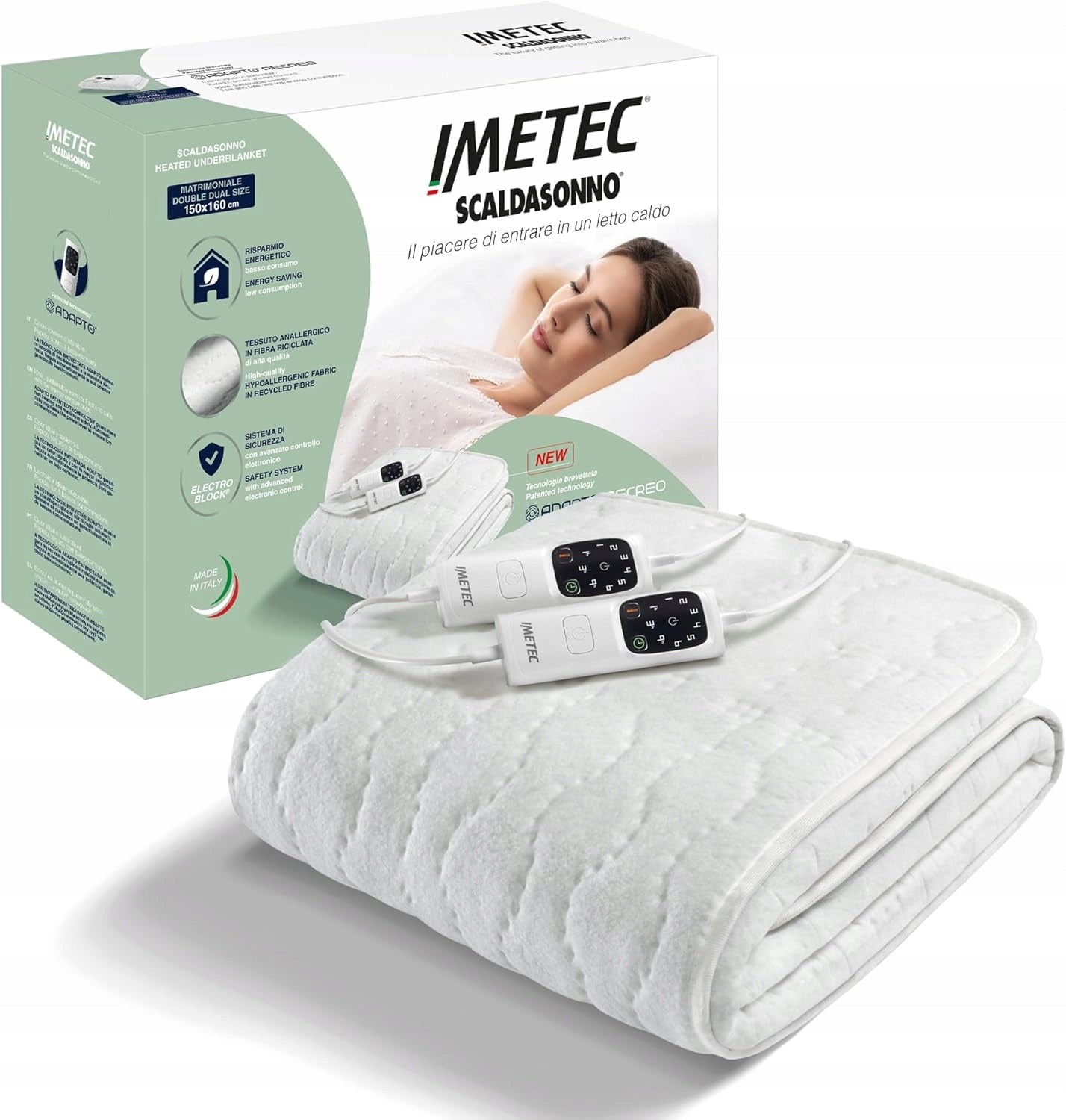 Electric blanket Imetec Adapto 150 cm x 160 cm