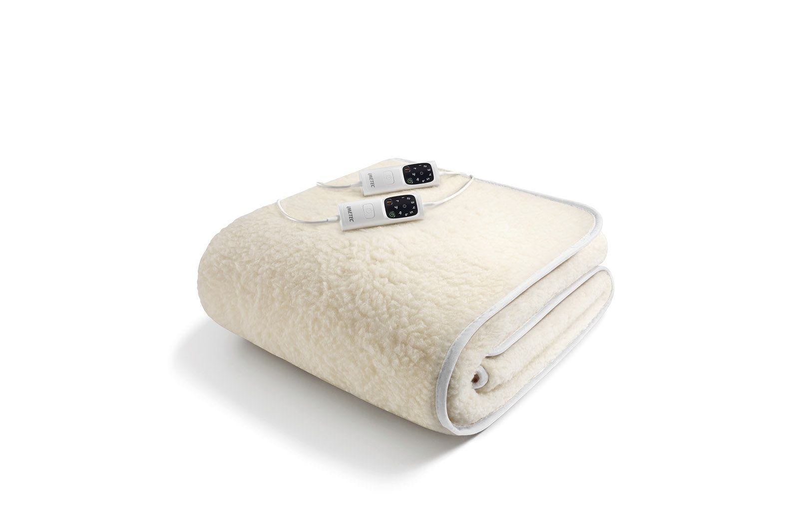 Electric blanket Imetec Adapto R1506 white 2x150W 150x160cm merino wool Medical device no