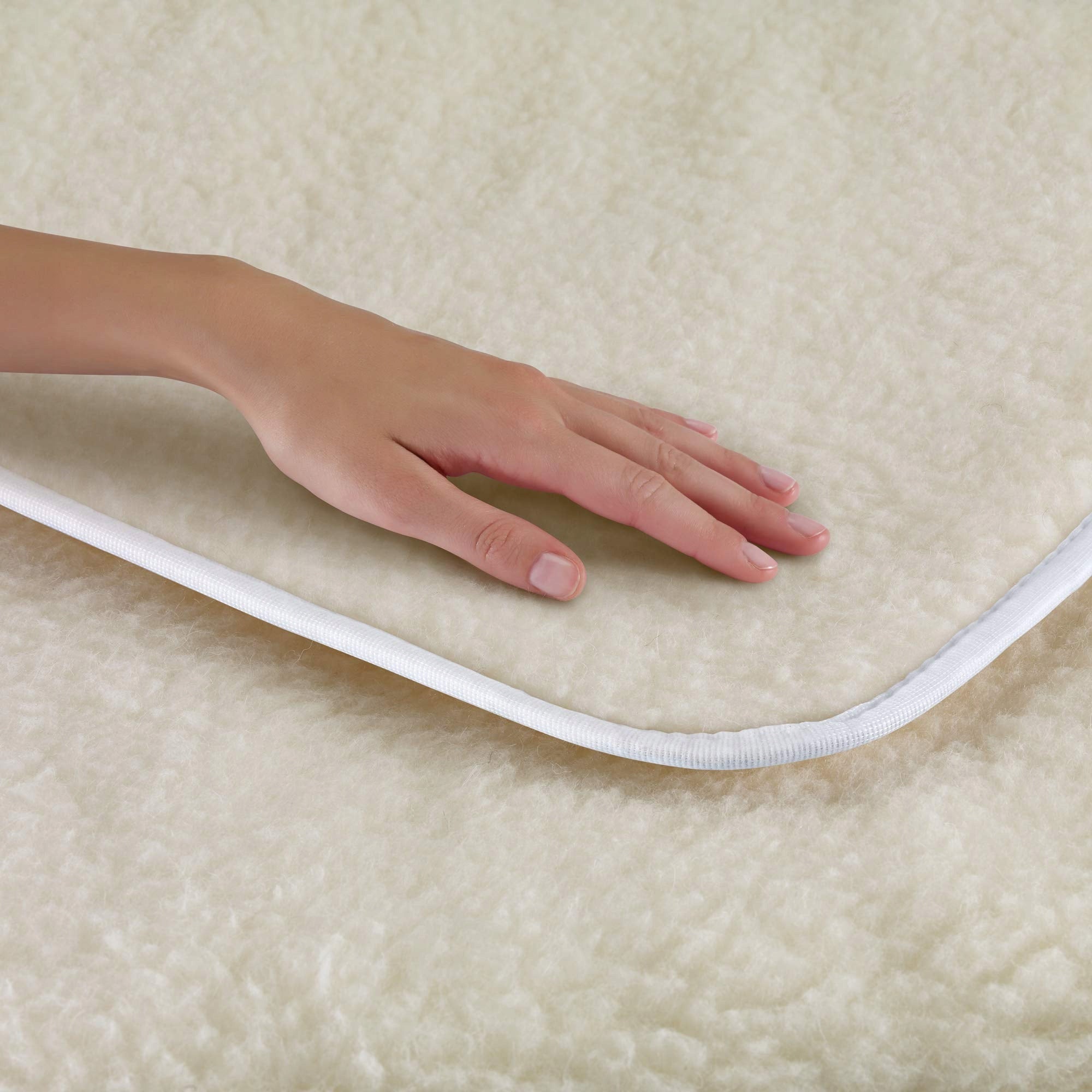 Electric blanket Imetec Adapto R1506 white 2x150W 150x160cm merino wool Packaging status original
