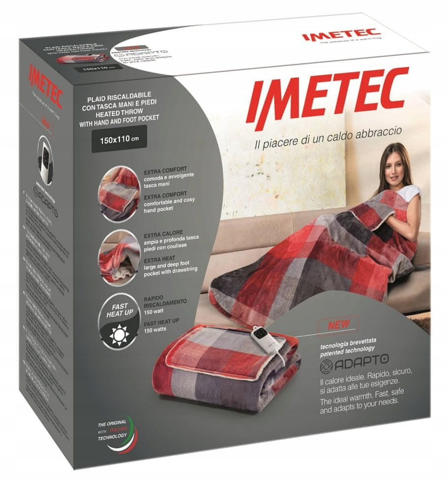 Electric blanket Imetec Adapto multicolor 16777 150x110 cm