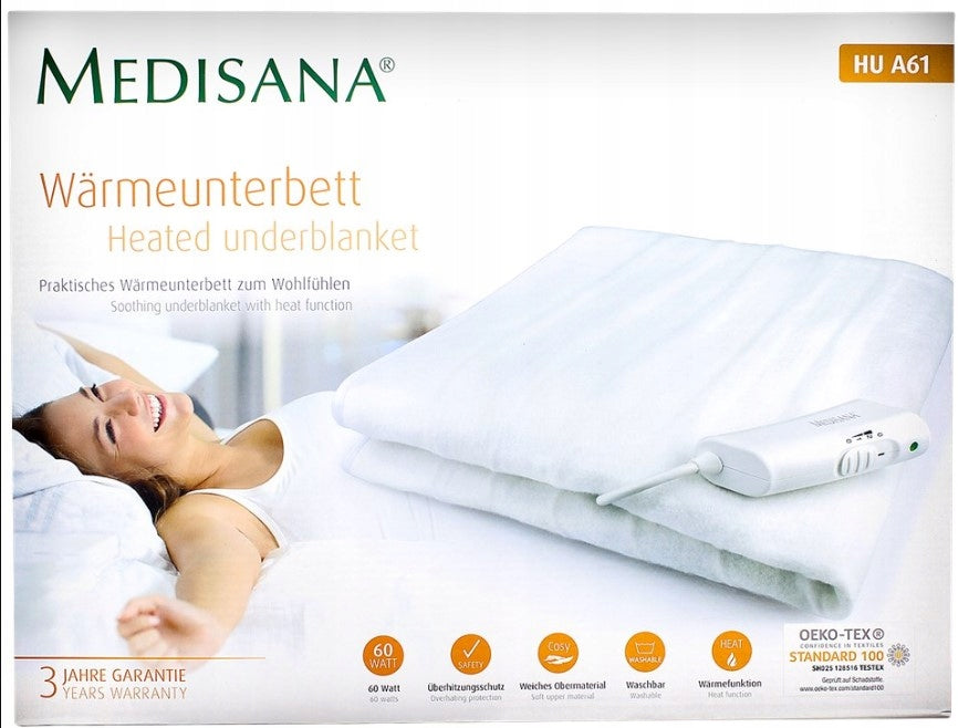 Electric blanket Medisana HU A61 150x80cm white Color white