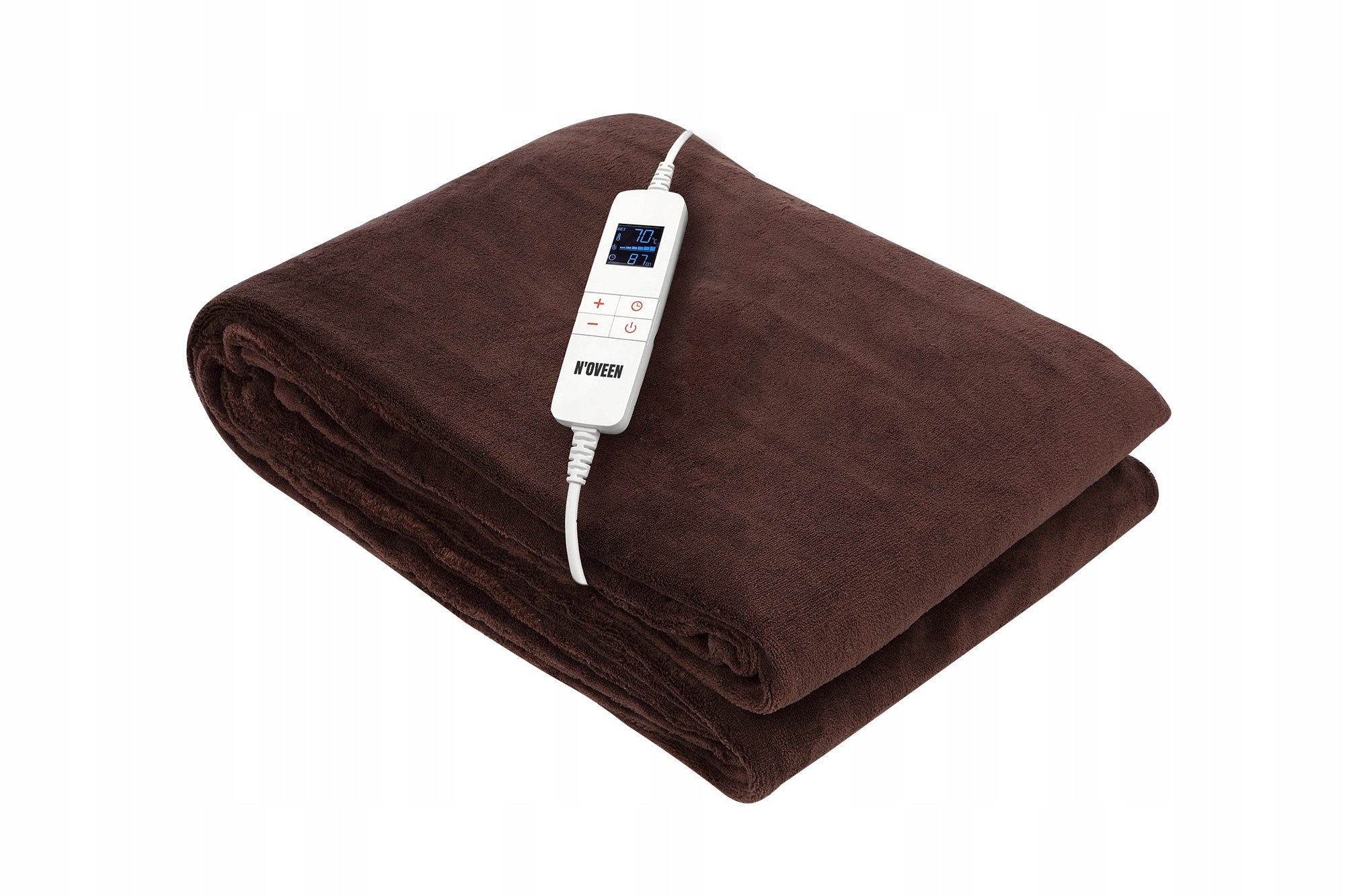 Electric blanket N'oveen brown fleece 180x130 cm with remote control Packaging status original