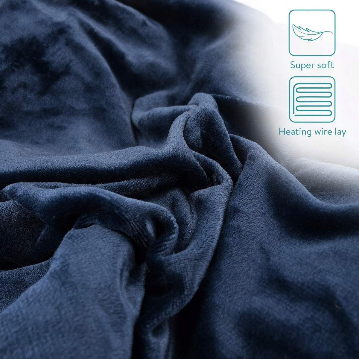 Electric blanket Navaris 180 x 130 cm navy blue EAN (GTIN) 4063004030158