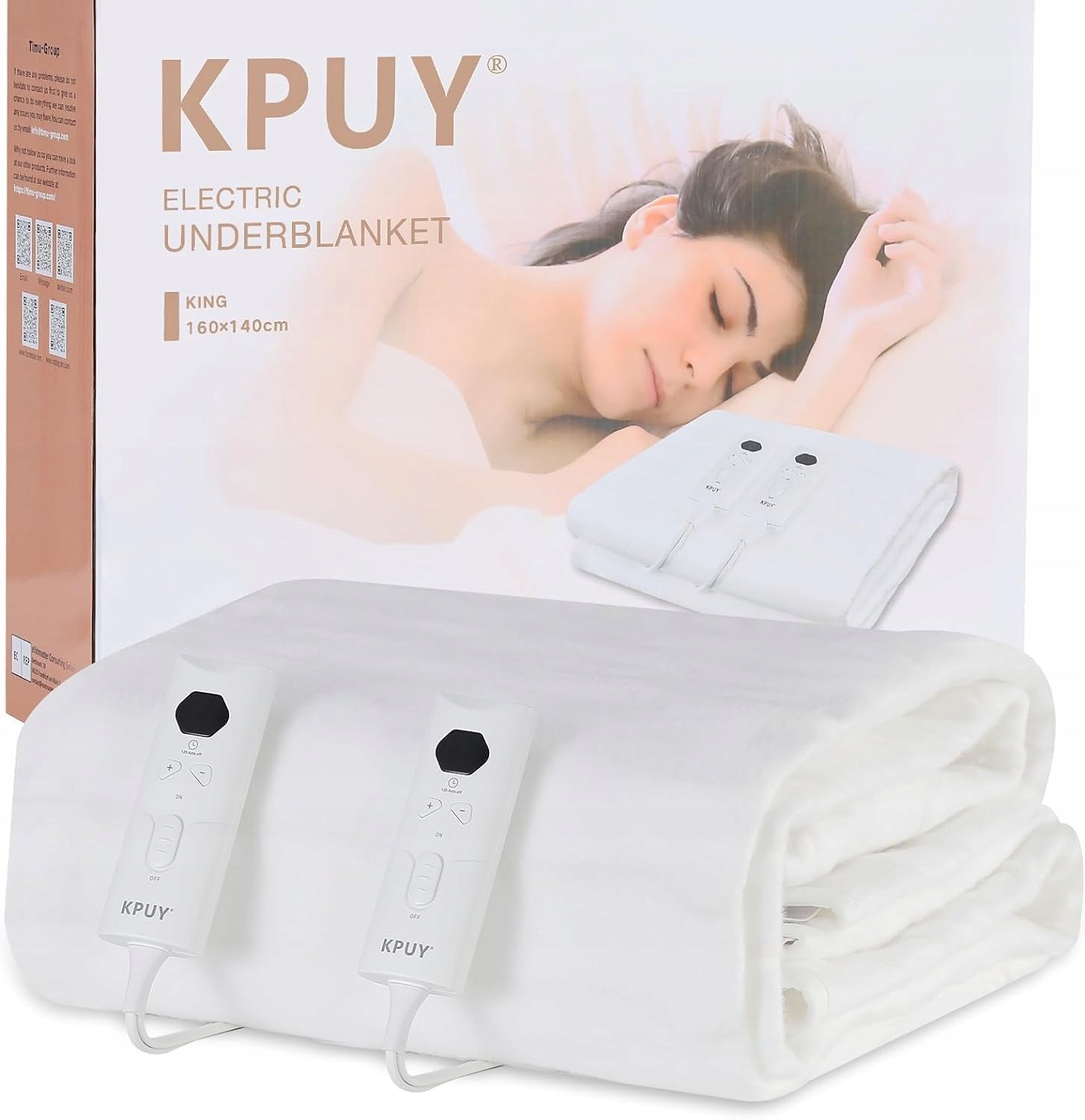 Electric blanket heated sleeper KPUY single 160 x 140 cm