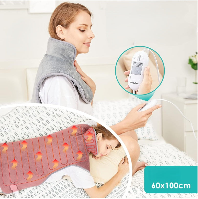 Electric blanket, heating pad for back, shoulders, neck 60 x 100 cm Medical device no